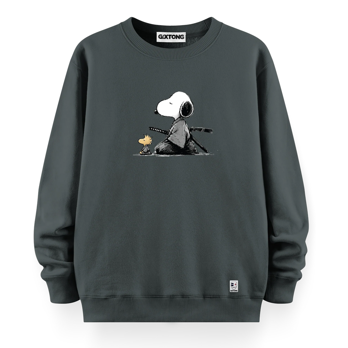 Samurai Snoopy - Oversize Bol Kalıp Sweatshirt