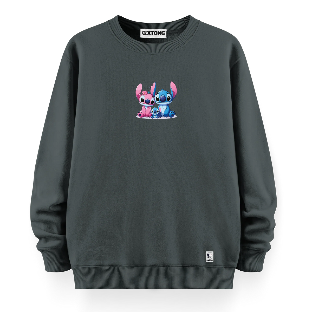 Stitch Family - Oversize Bol Kalıp Sweatshirt