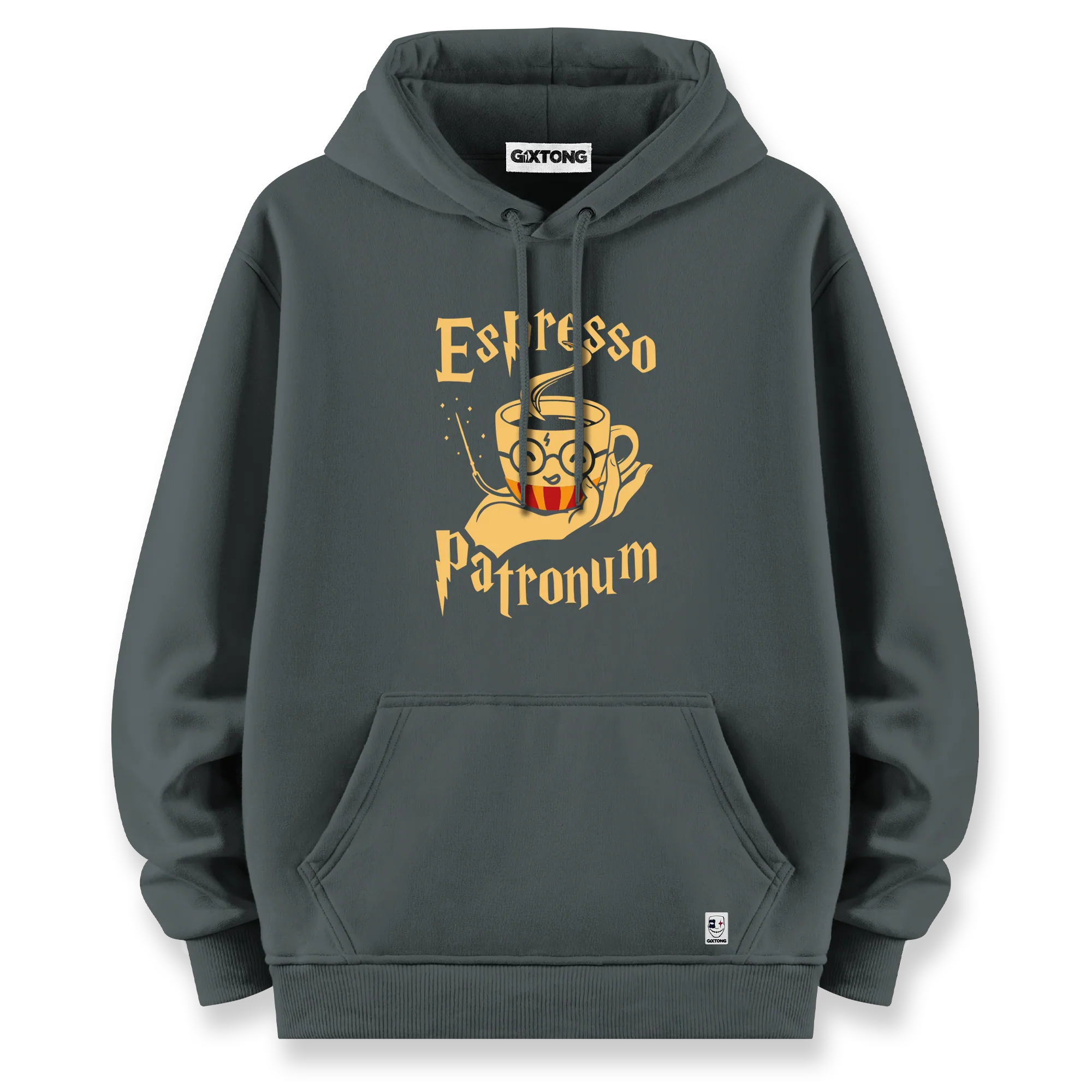 Espresso Patronum - Oversize Bol Kalıp Hoodie