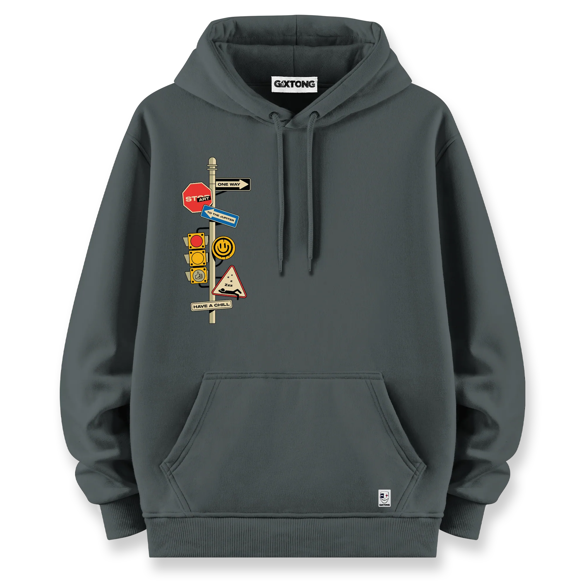 One Way - Oversize Bol Kalıp Hoodie