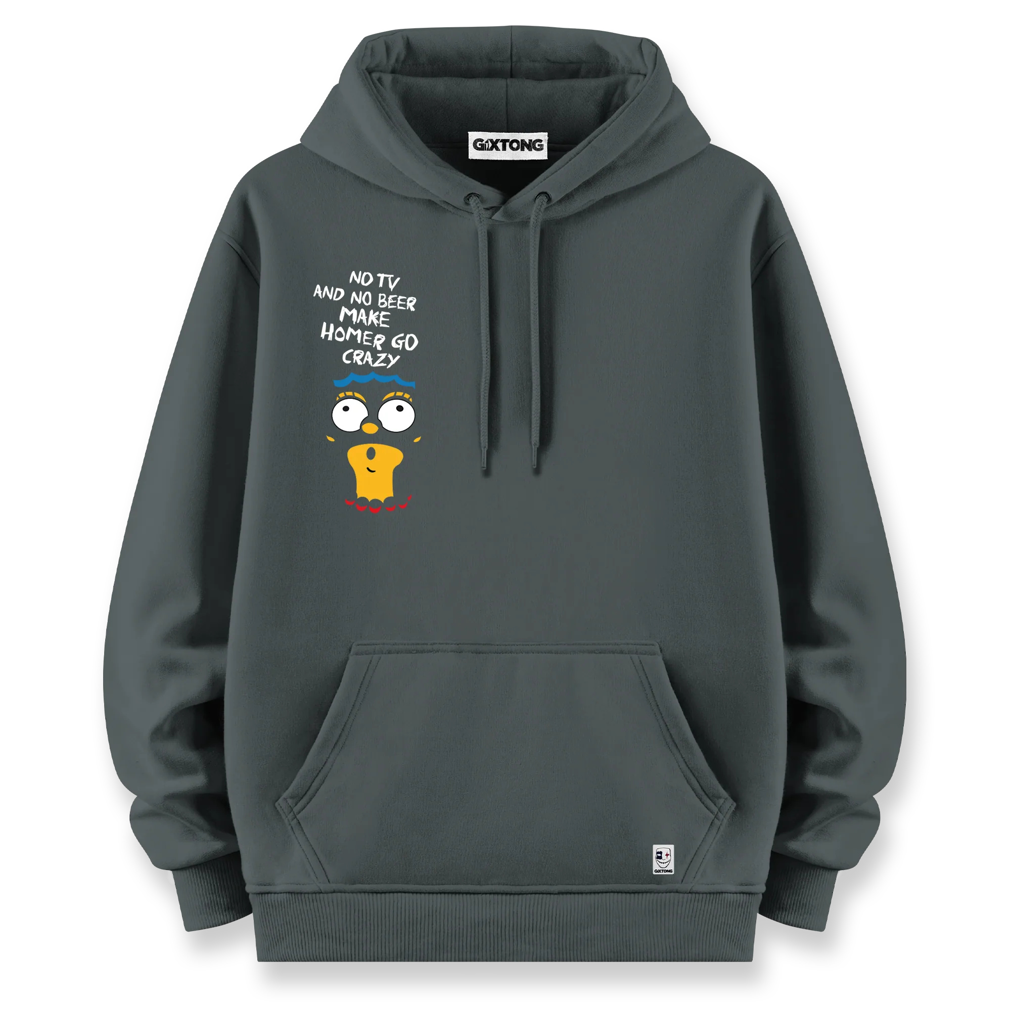 Crazy Homer - Oversize Bol Kalıp Hoodie