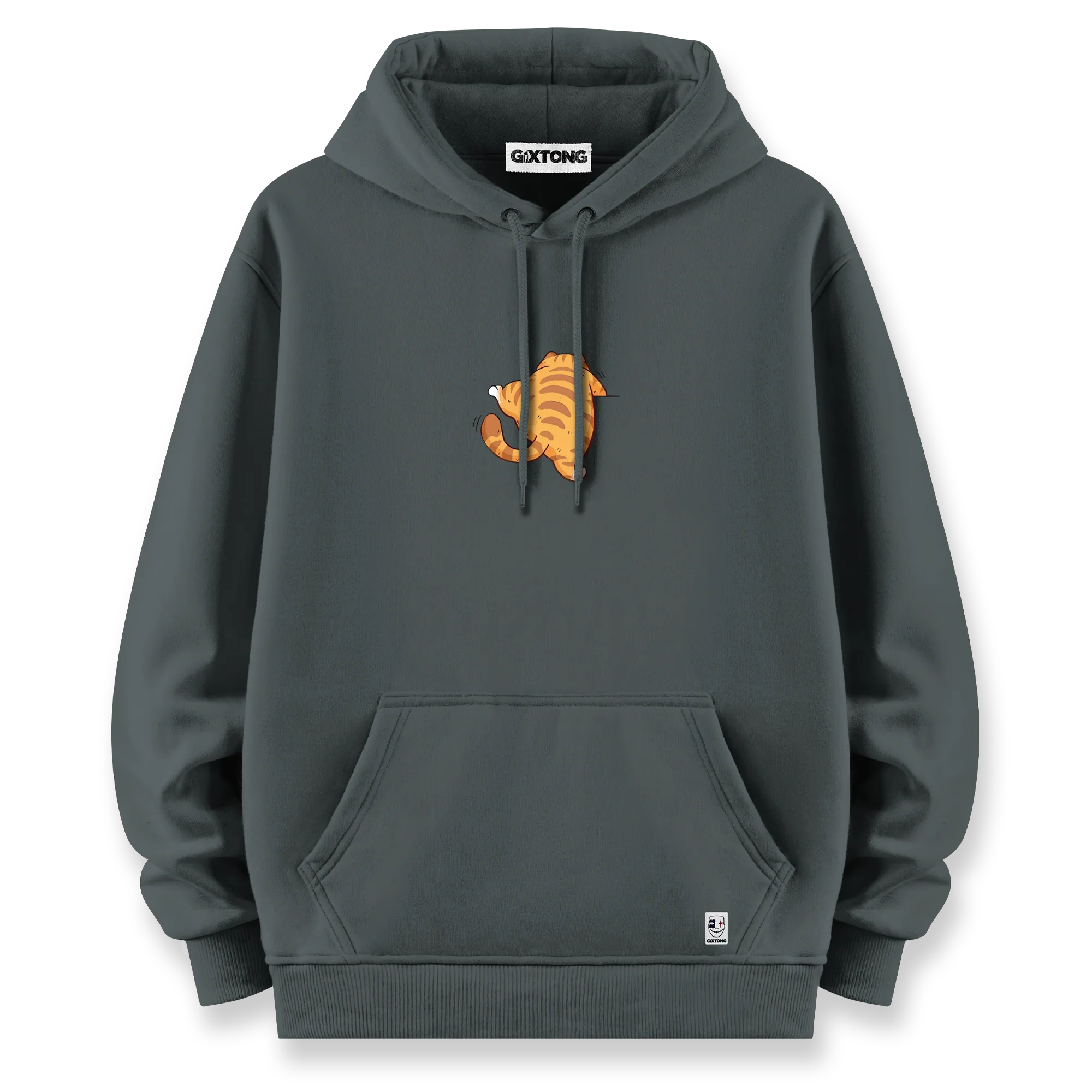 Fat Cat - Oversize Bol Kalıp Hoodie