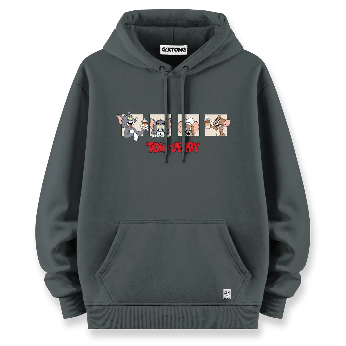 Tom And Jerry - Oversize Bol Kalıp Hoodie