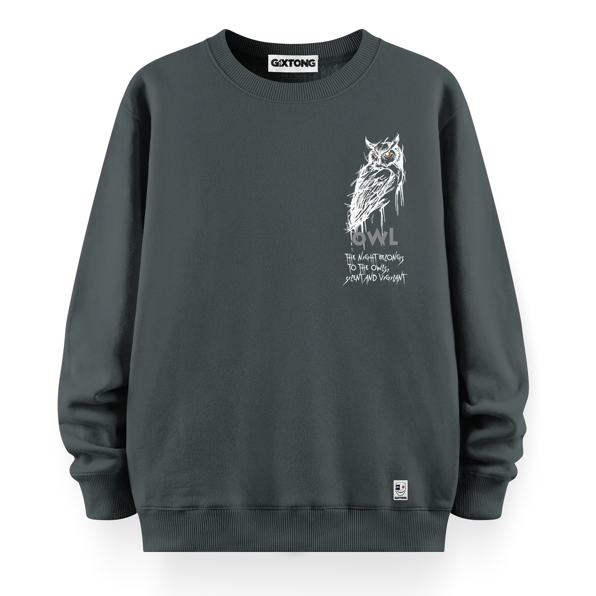 Night Owl - Oversize Bol Kalıp Sweatshirt