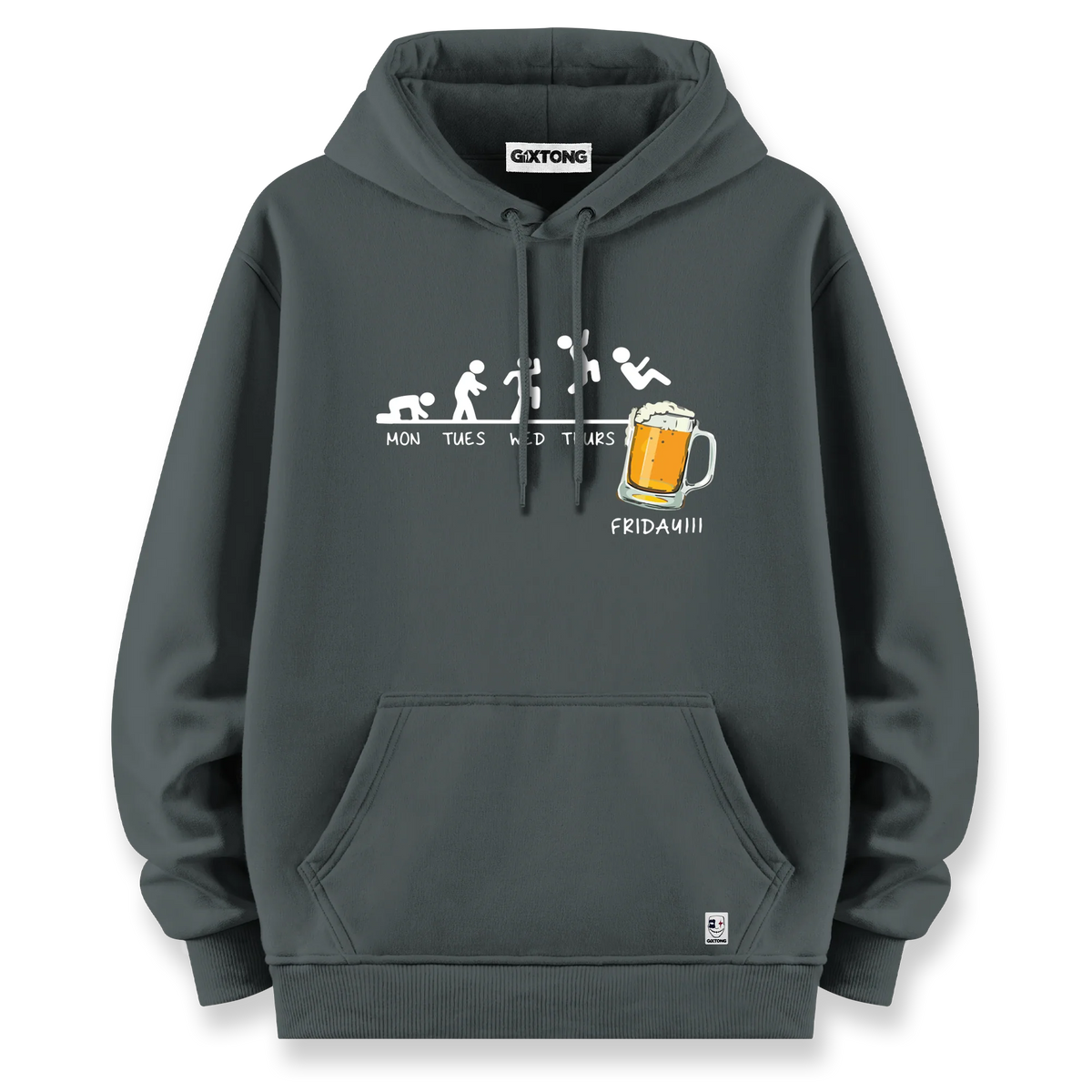 Friday Beer - Oversize Bol Kalıp Hoodie