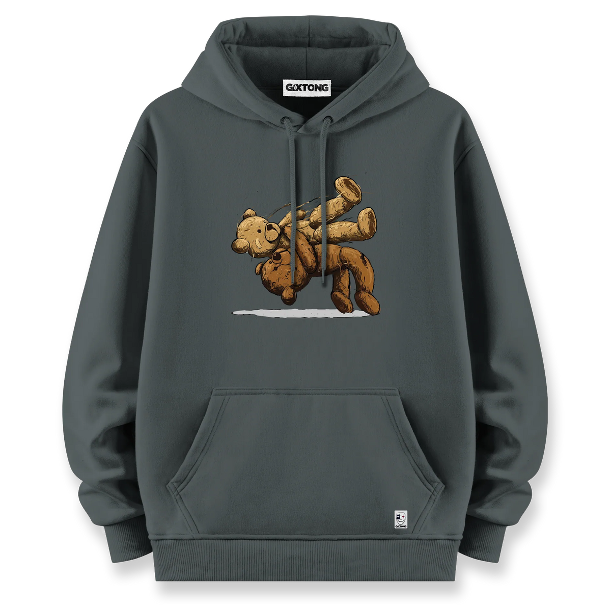 Fight Bear - Oversize Bol Kalıp Hoodie