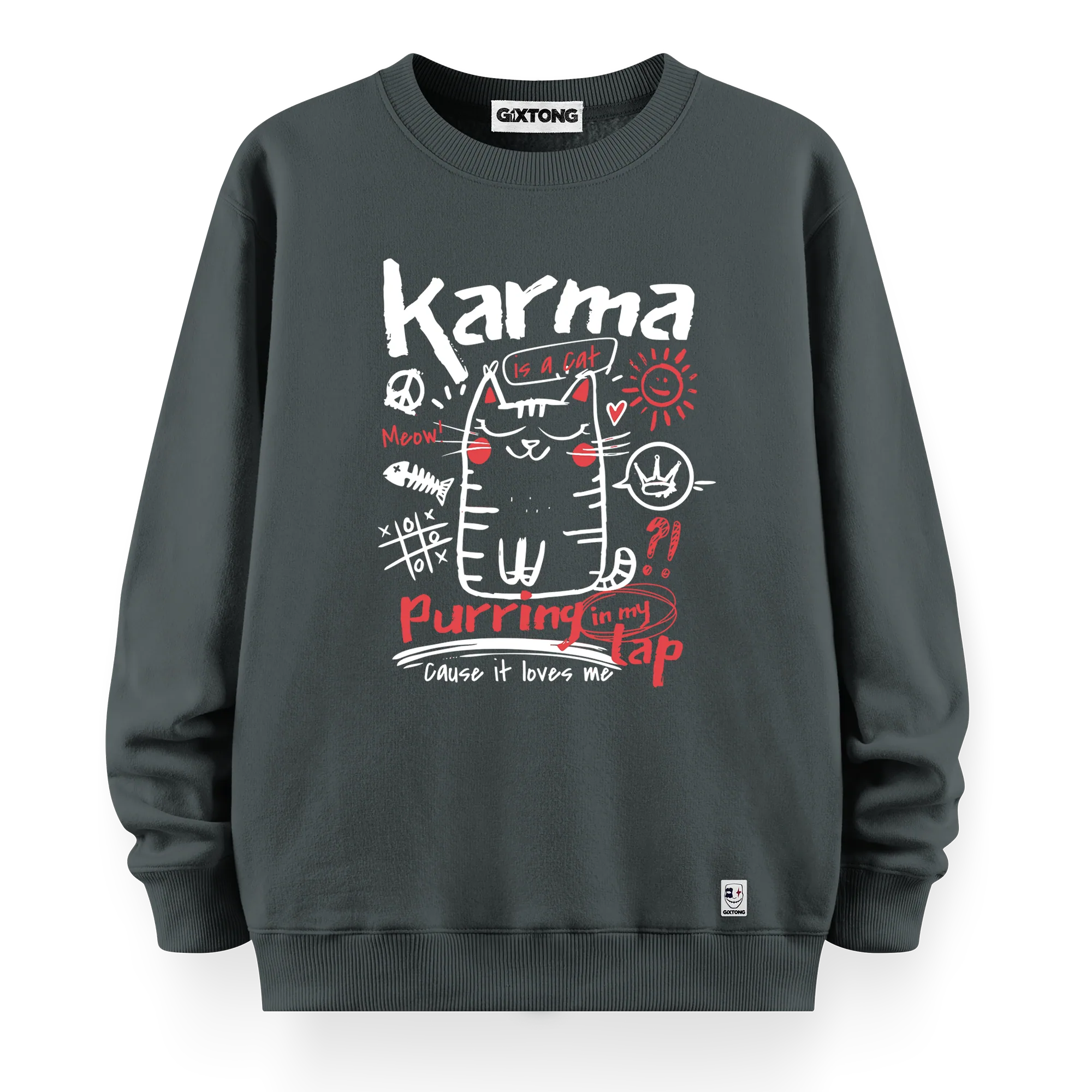 Karma - Oversize Bol Kalıp Sweatshirt