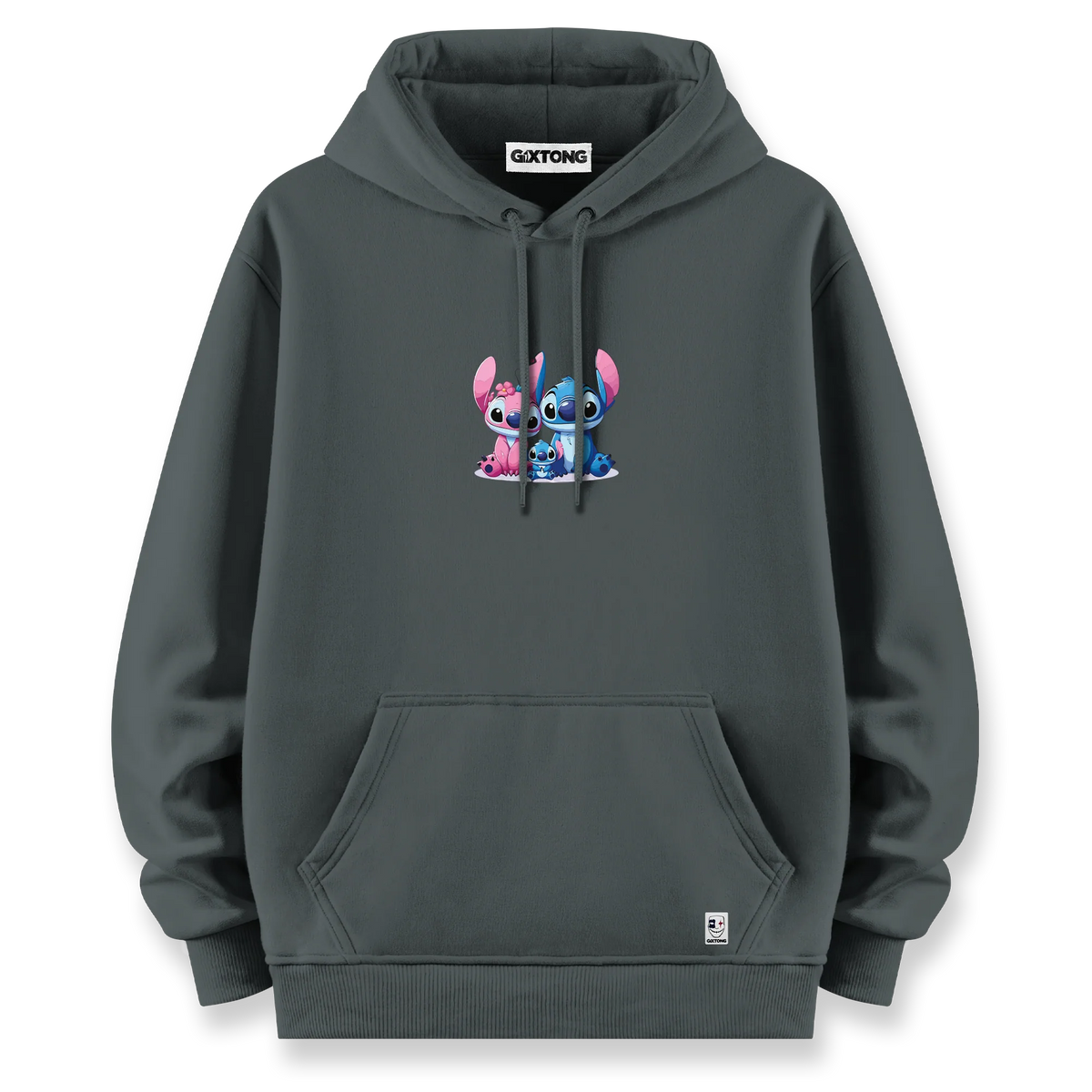 Stitch Family - Oversize Bol Kalıp Hoodie