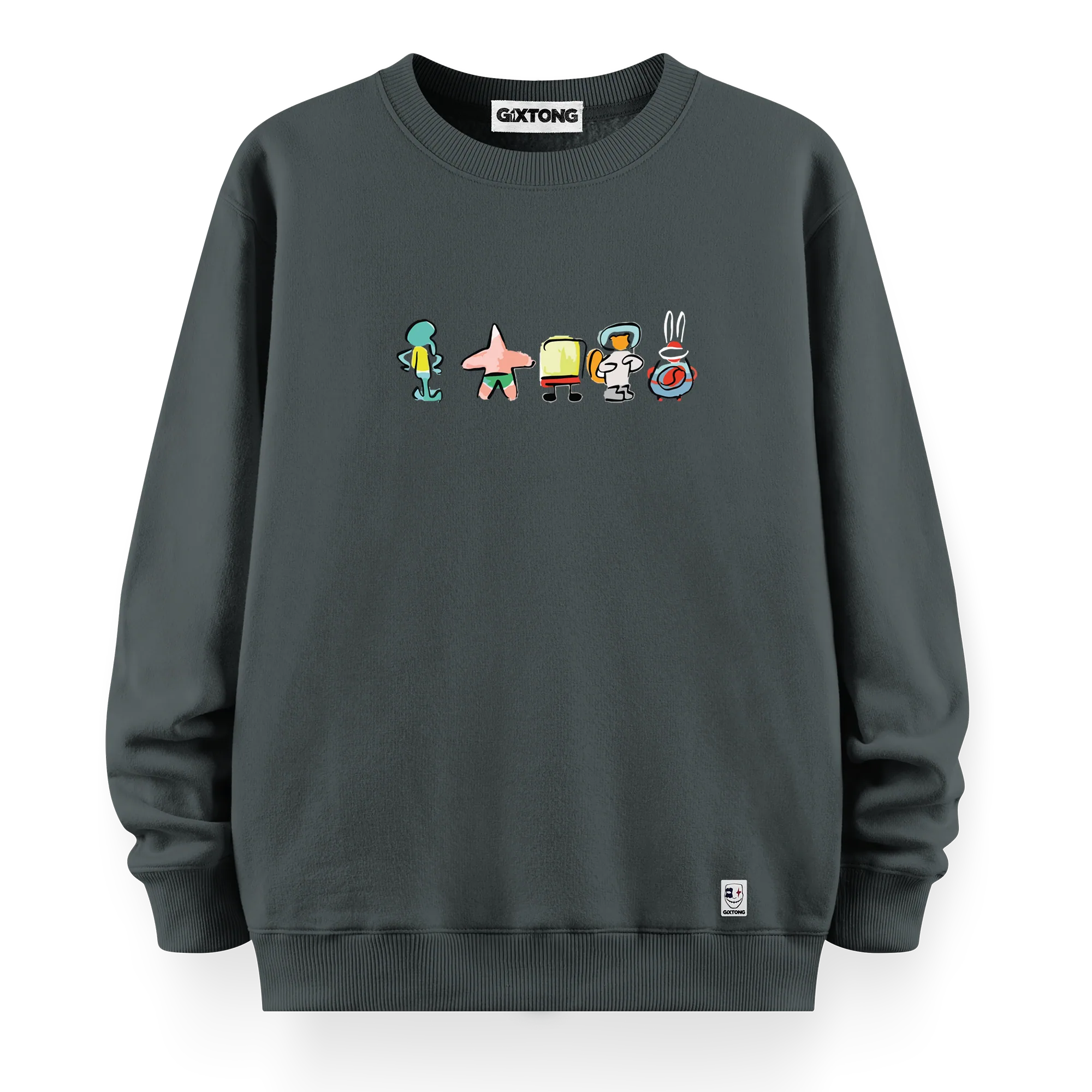 Sponge Family - Oversize Bol Kalıp Sweatshirt
