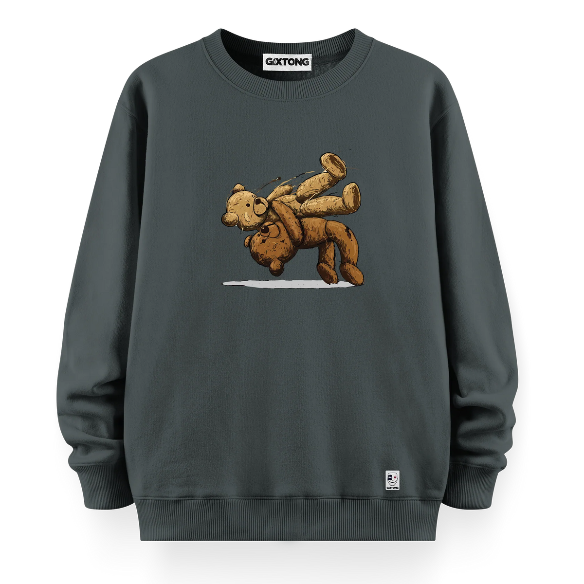 Fight Bear - Oversize Bol Kalıp Sweatshirt