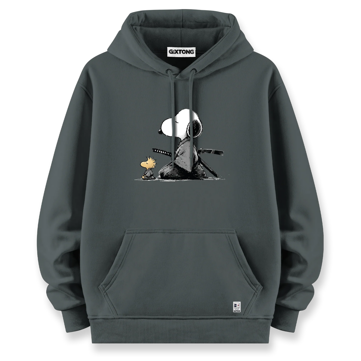 Samurai Snoopy - Oversize Bol Kalıp Hoodie