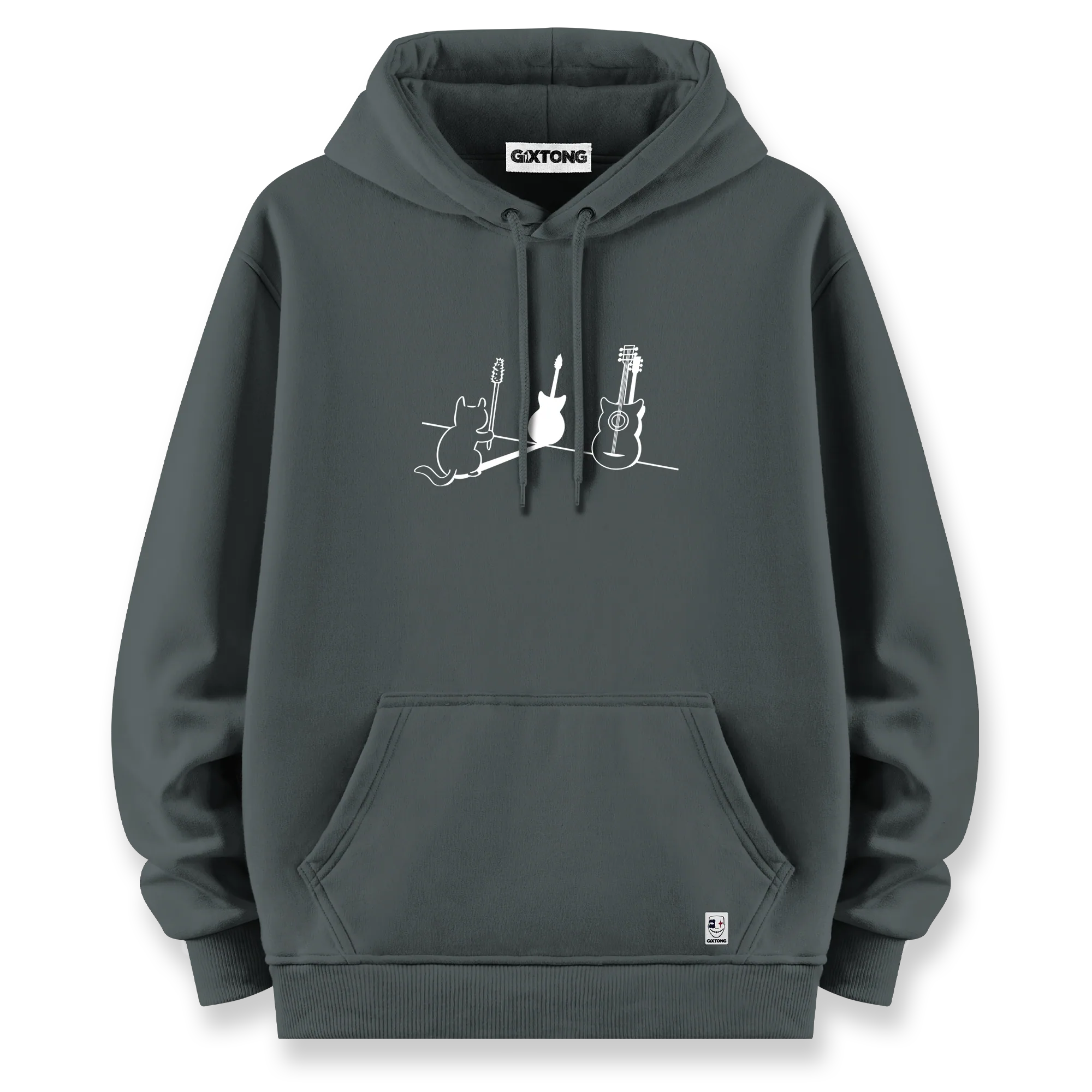Guitar - Oversize Bol Kalıp Hoodie