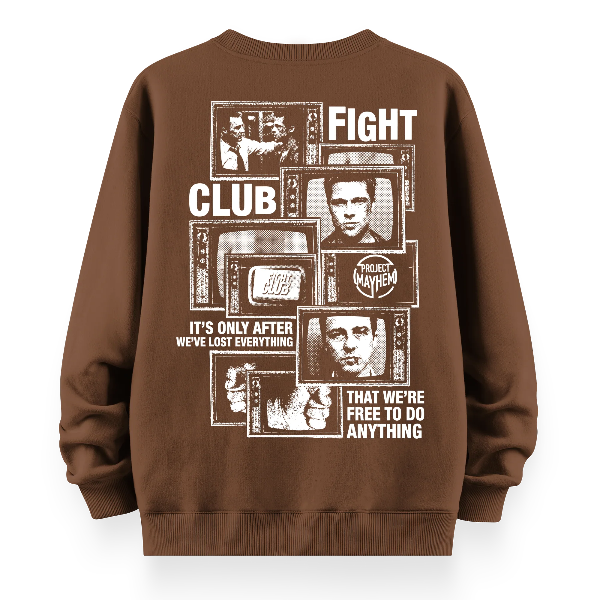 Fight Club - Oversize Bol Kalıp Sweatshirt
