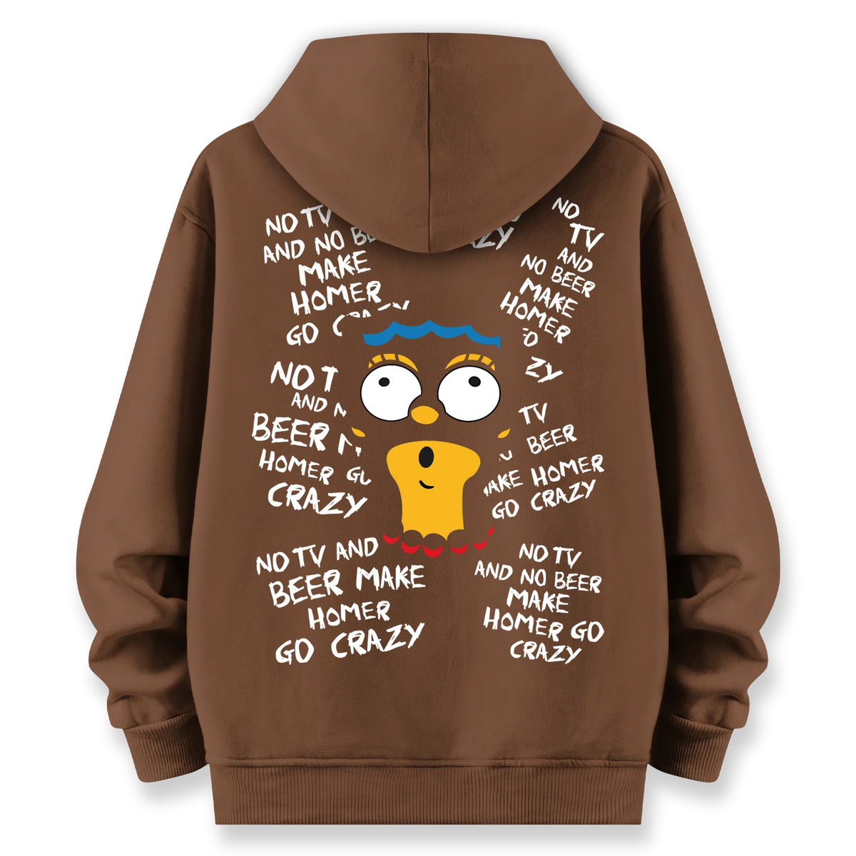Crazy Homer - Oversize Bol Kalıp Hoodie