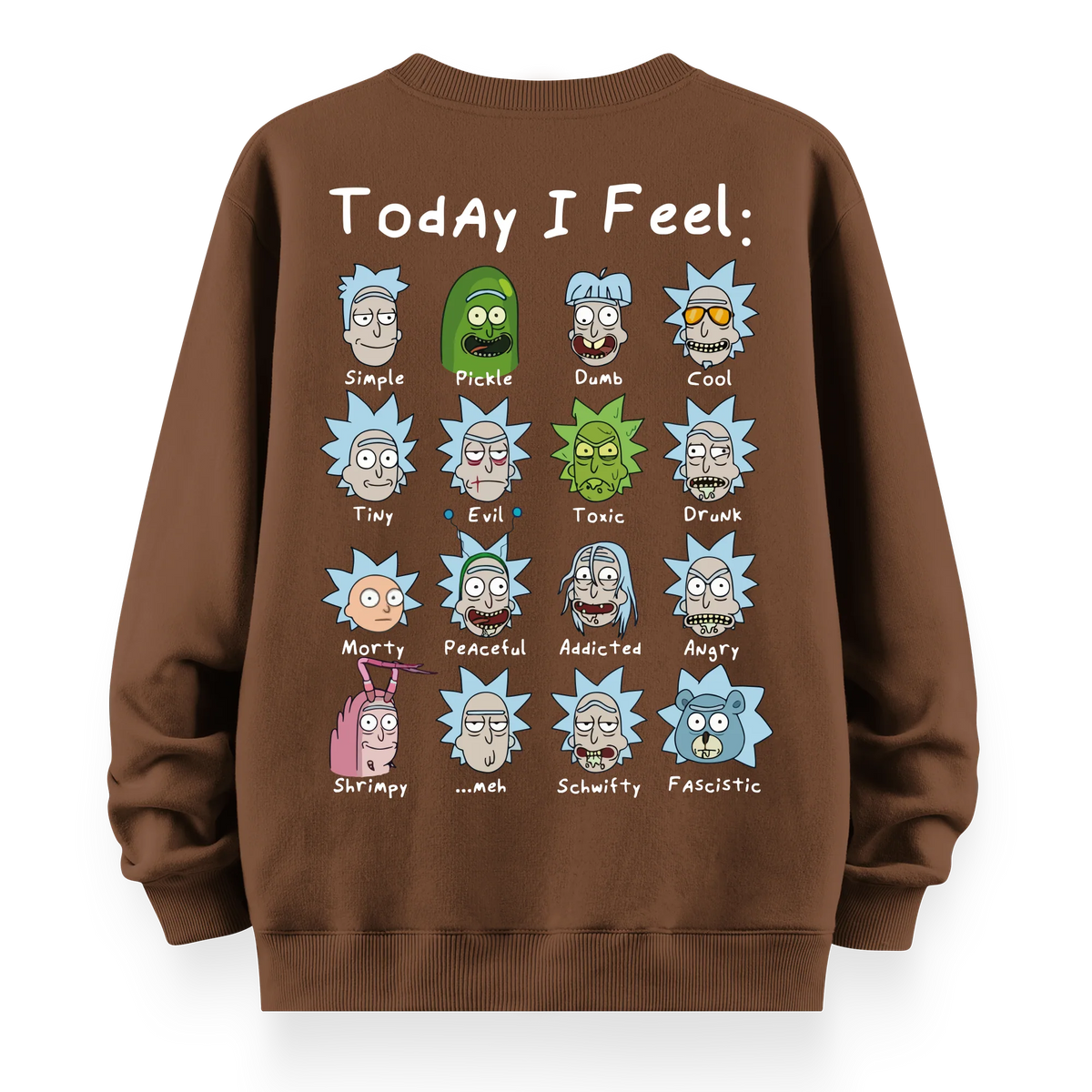 Rick's Routine - Oversize Bol Kalıp Sweatshirt