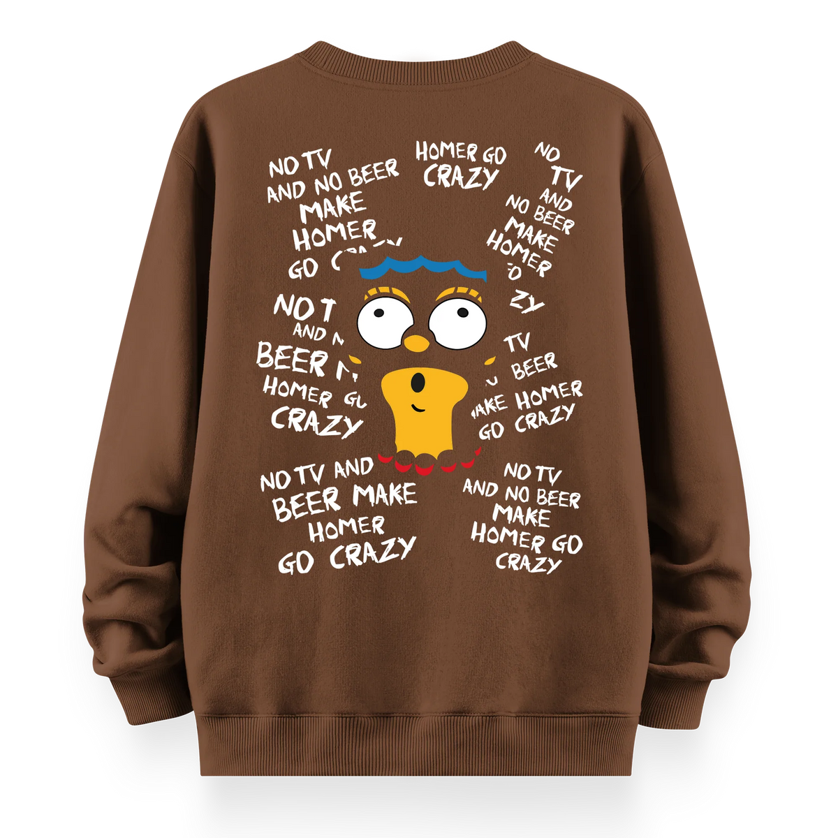 Crazy Homer - Oversize Bol Kalıp Sweatshirt