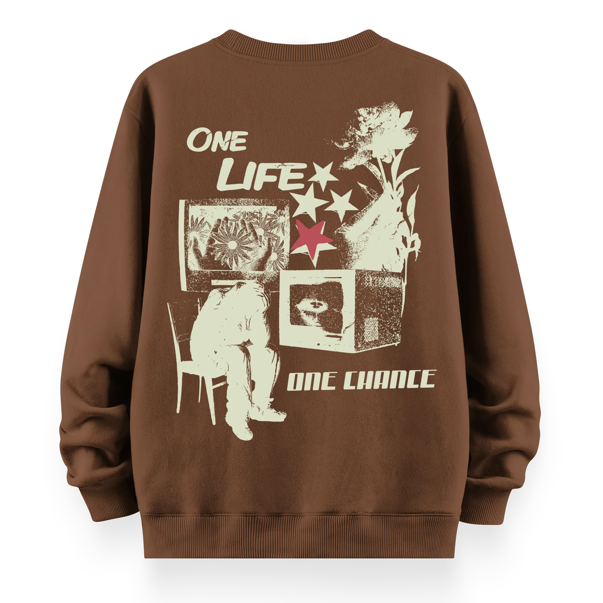 One Chance - Oversize Bol Kalıp Sweatshirt