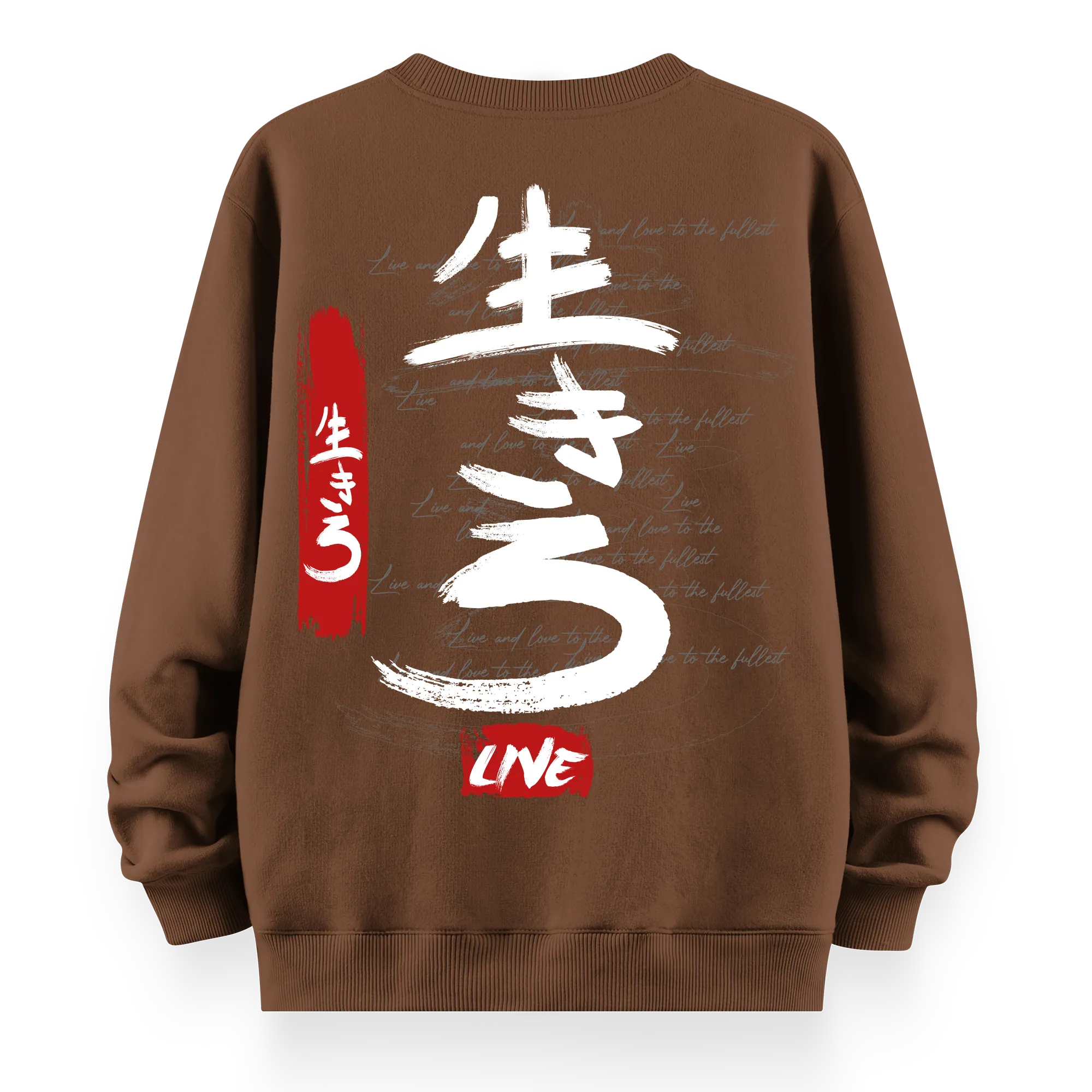 Live - Oversize Bol Kalıp Sweatshirt