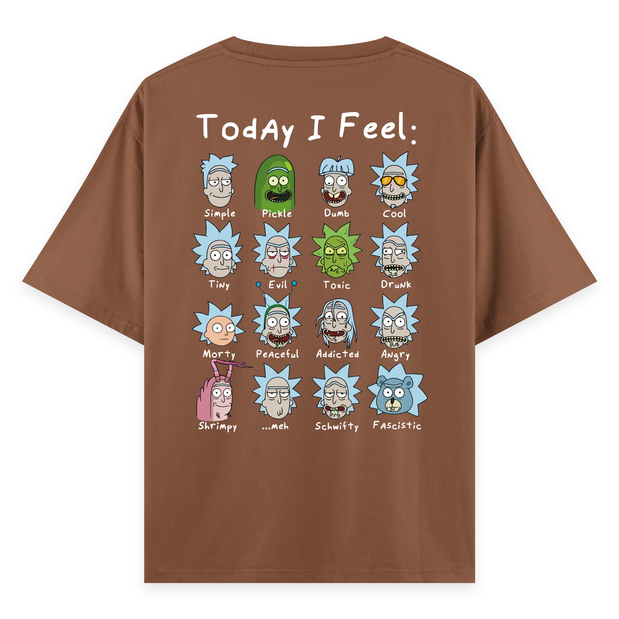 Rick's Routine - Oversize Bol Kalıp T-shirt