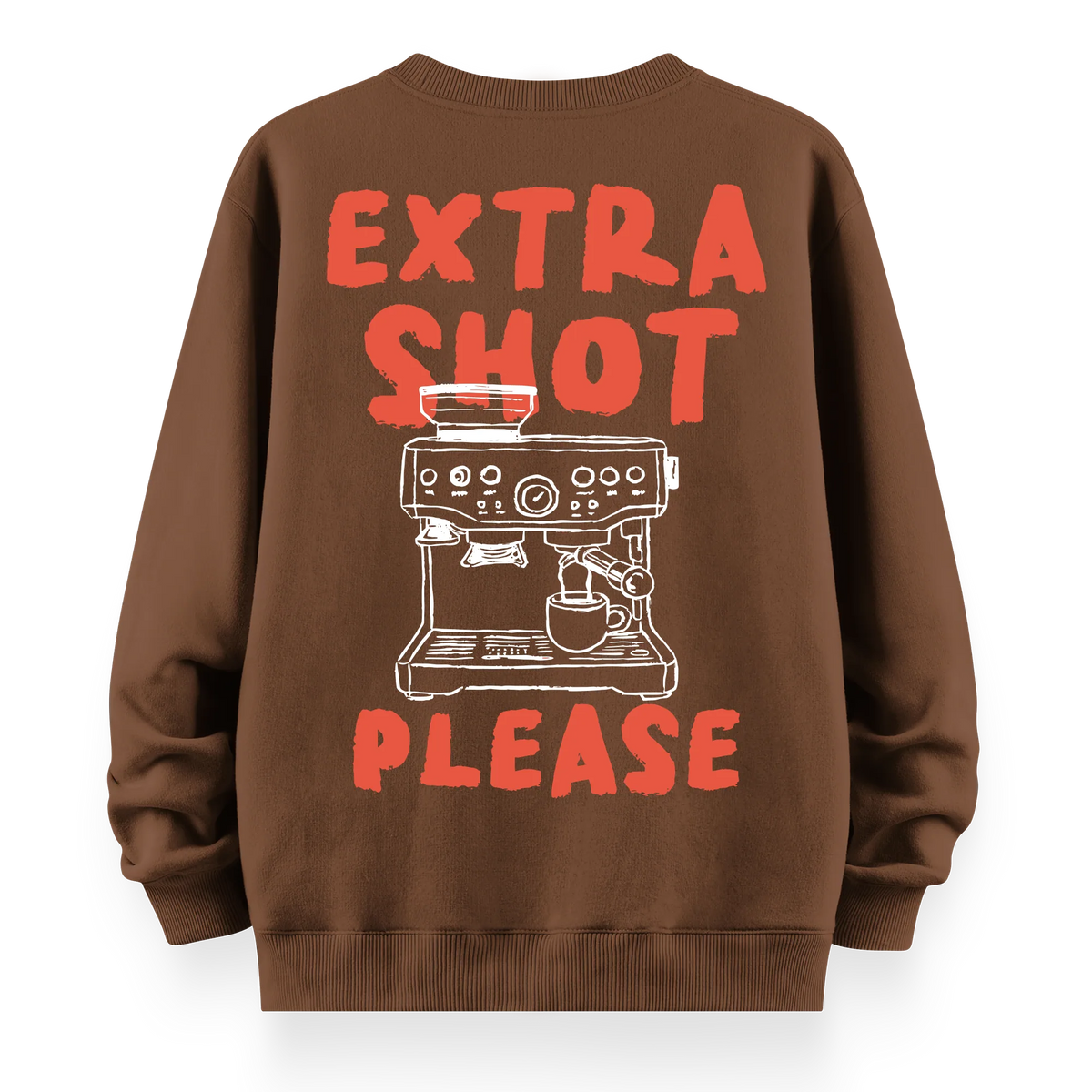 Extra Shot - Oversize Bol Kalıp Sweatshirt