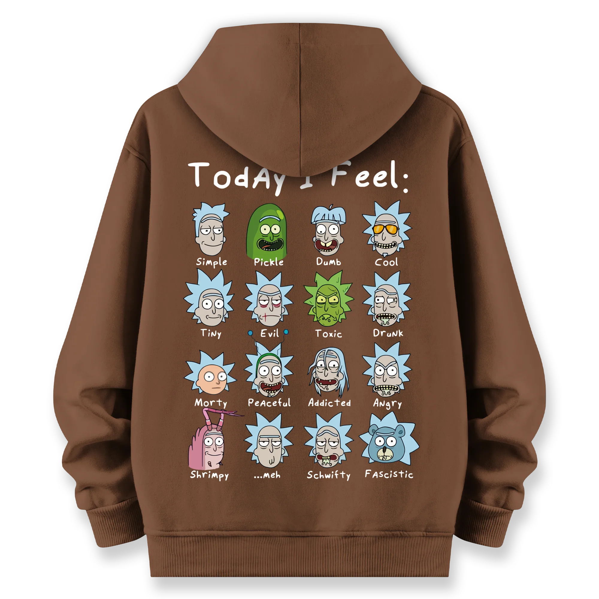 Rick's Routine - Oversize Bol Kalıp Hoodie