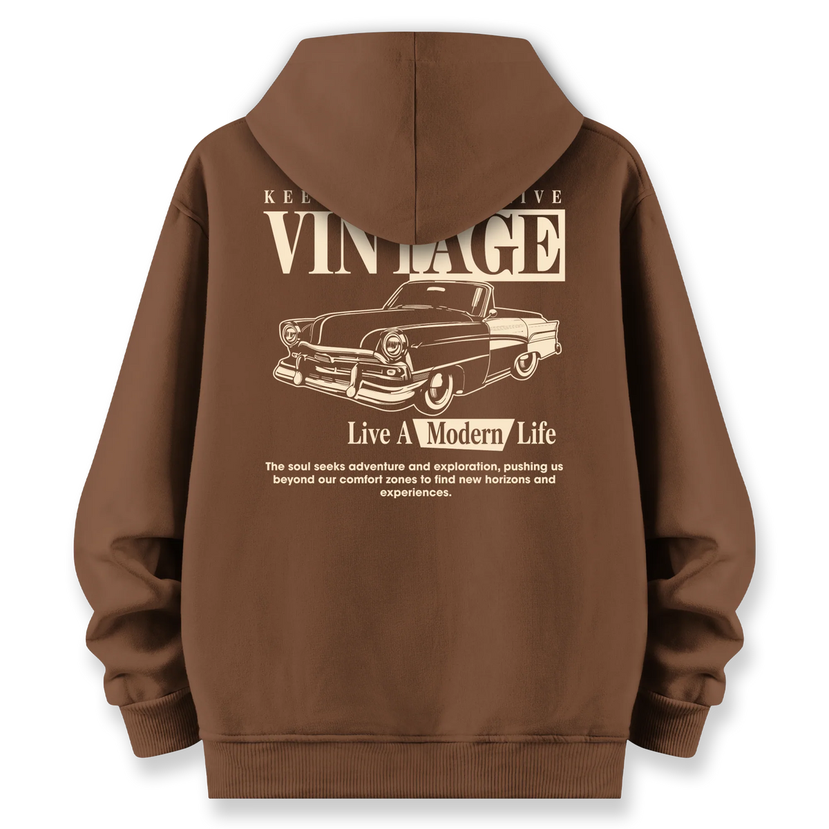Vintage - Oversize Bol Kalıp Hoodie