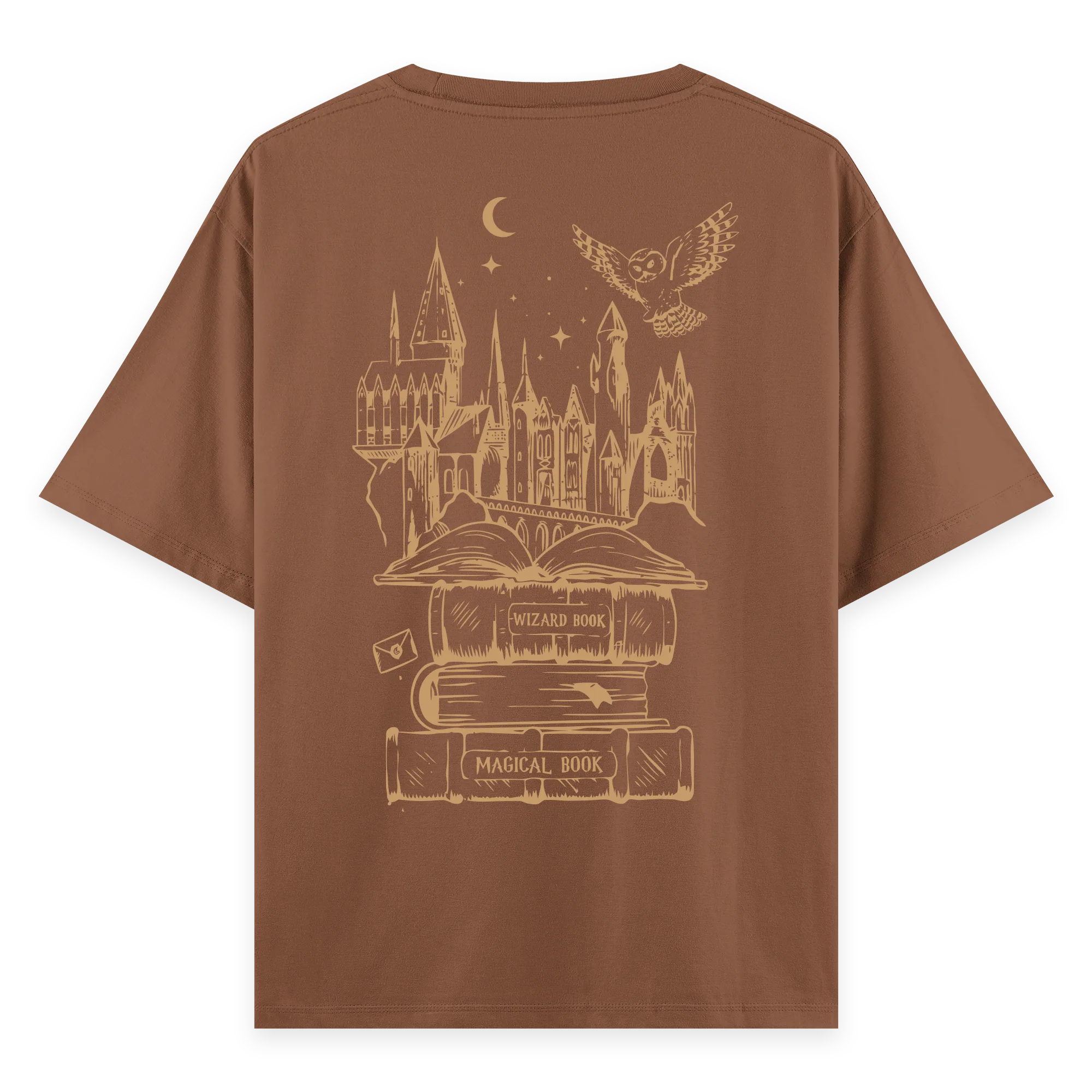 Hogwarts - Oversize Bol Kalıp T-shirt