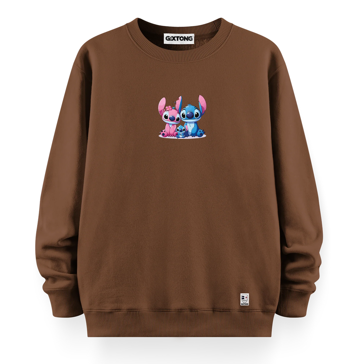 Stitch Family - Oversize Bol Kalıp Sweatshirt