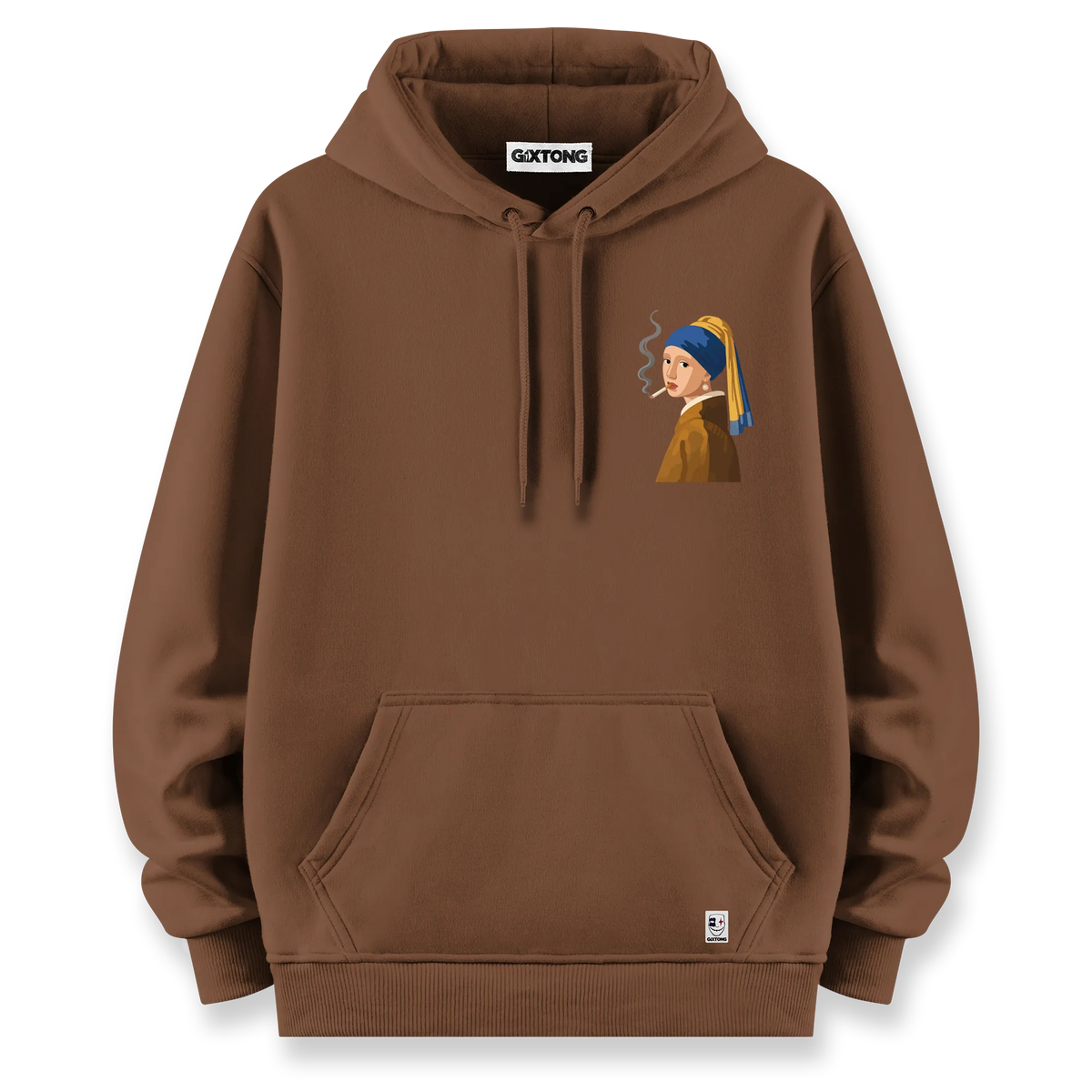 İnci Küpeli Kız - Oversize Bol Kalıp Hoodie