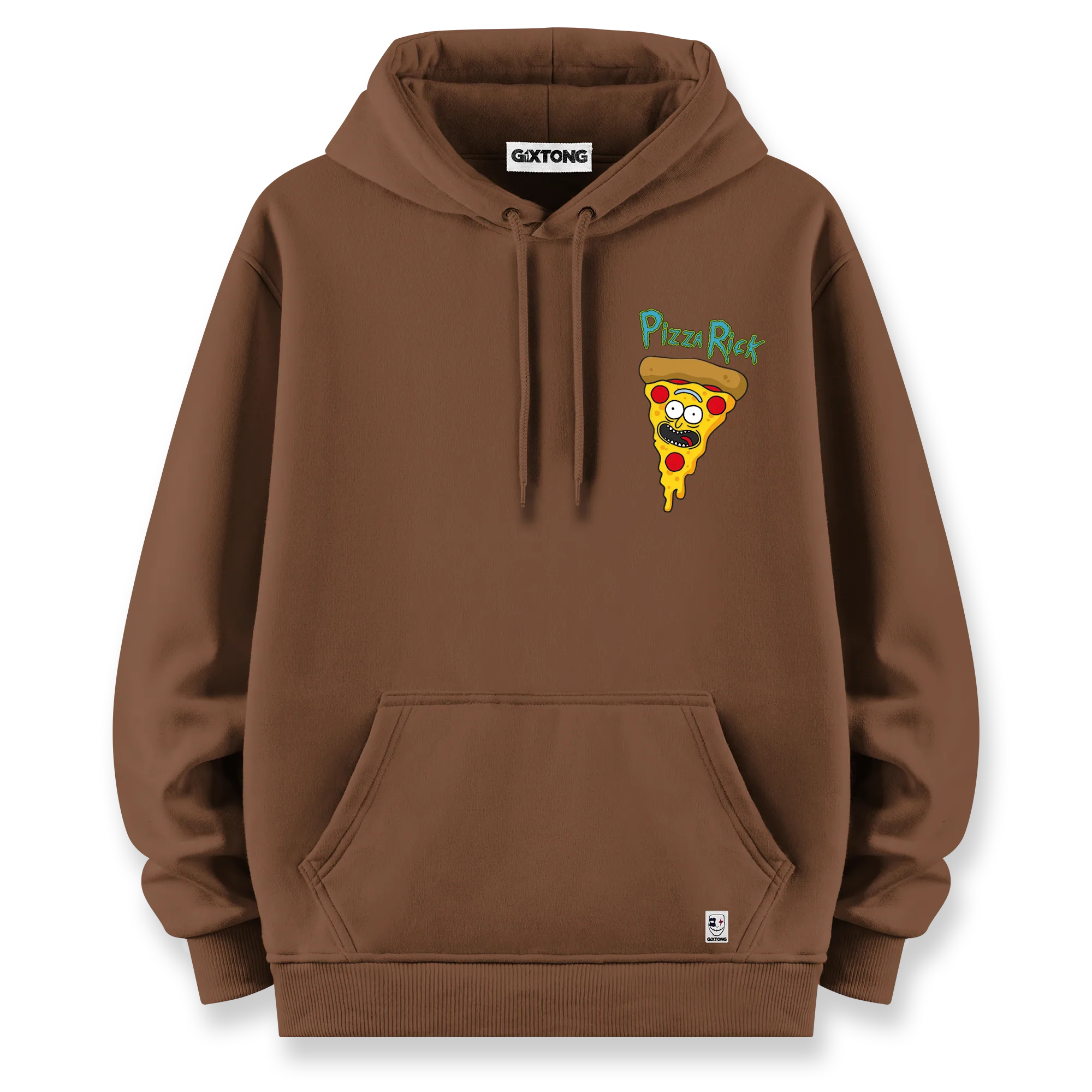 Pizza Rick - Oversize Bol Kalıp Hoodie