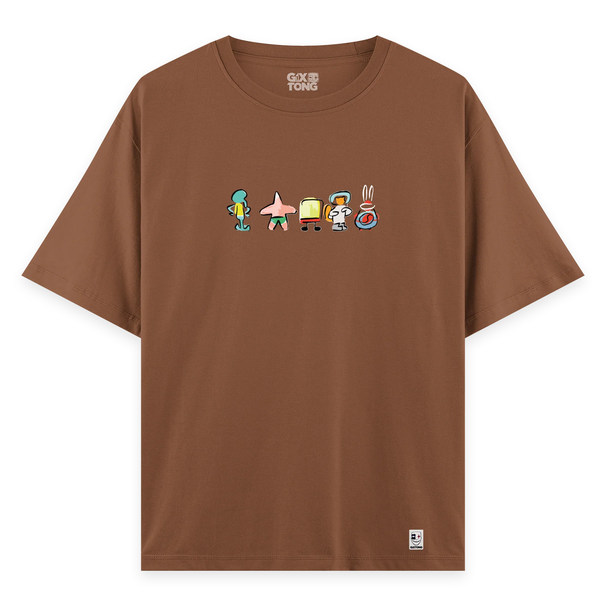 Sponge Family - Oversize Bol Kalıp T-shirt