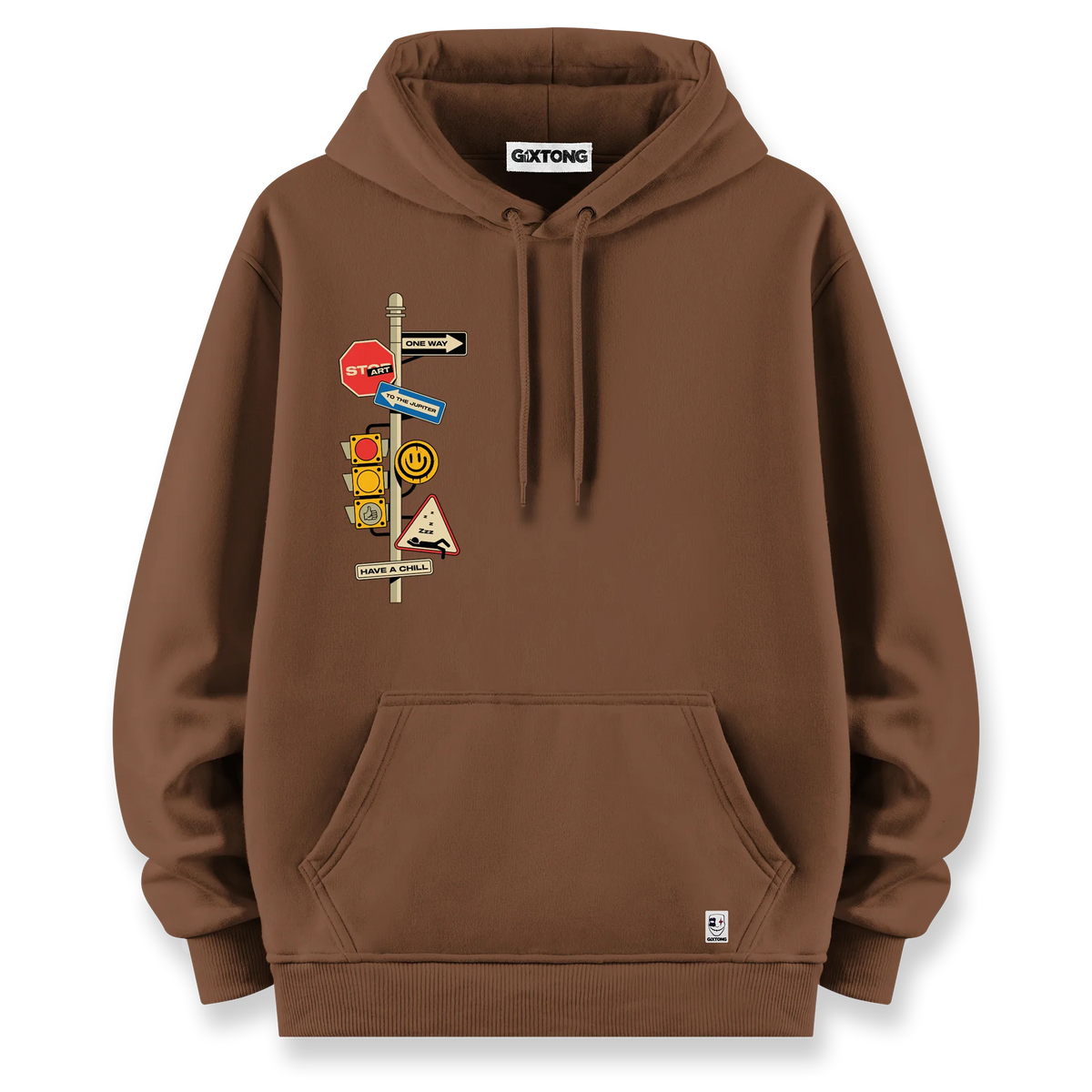 One Way - Oversize Bol Kalıp Hoodie