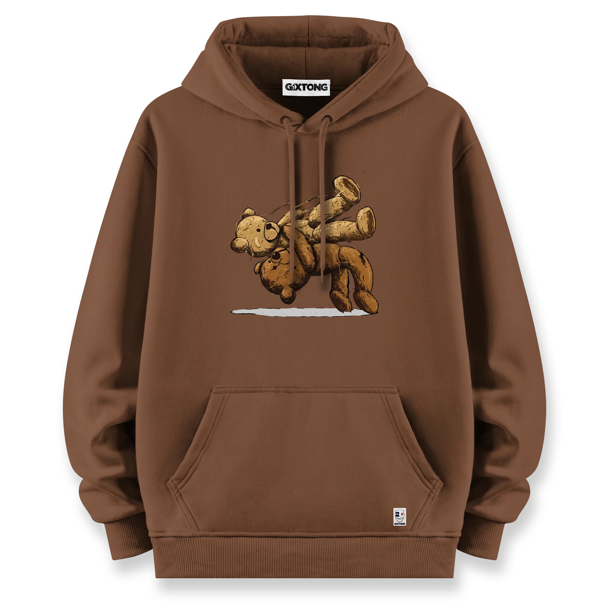 Fight Bear - Oversize Bol Kalıp Hoodie