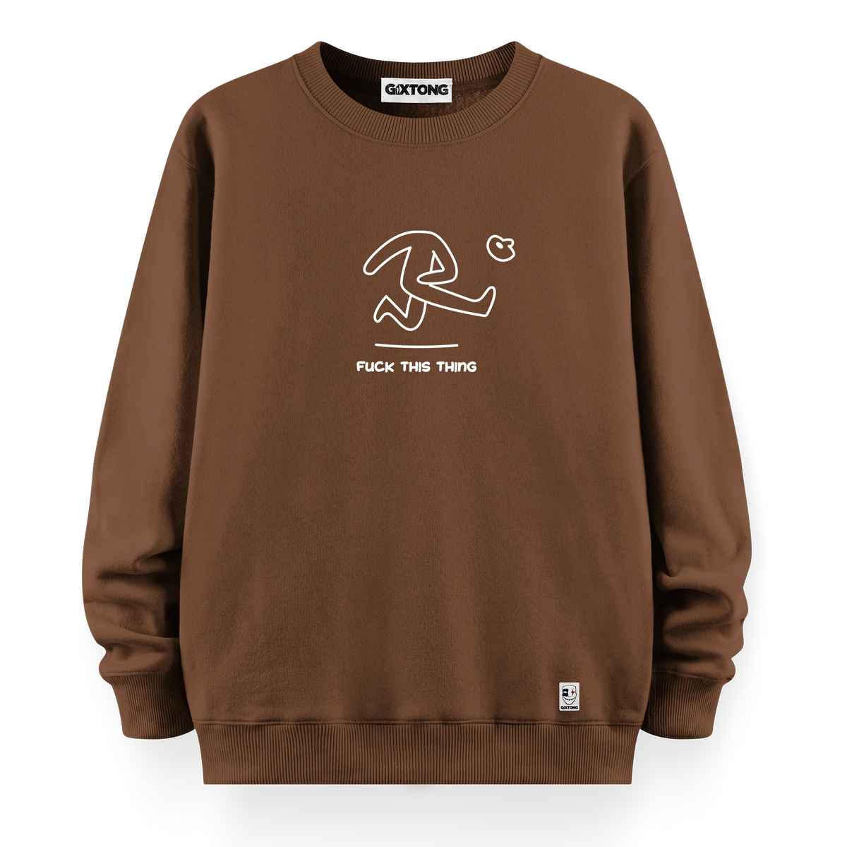 Fuck This Thing - Oversize Bol Kalıp Sweatshirt