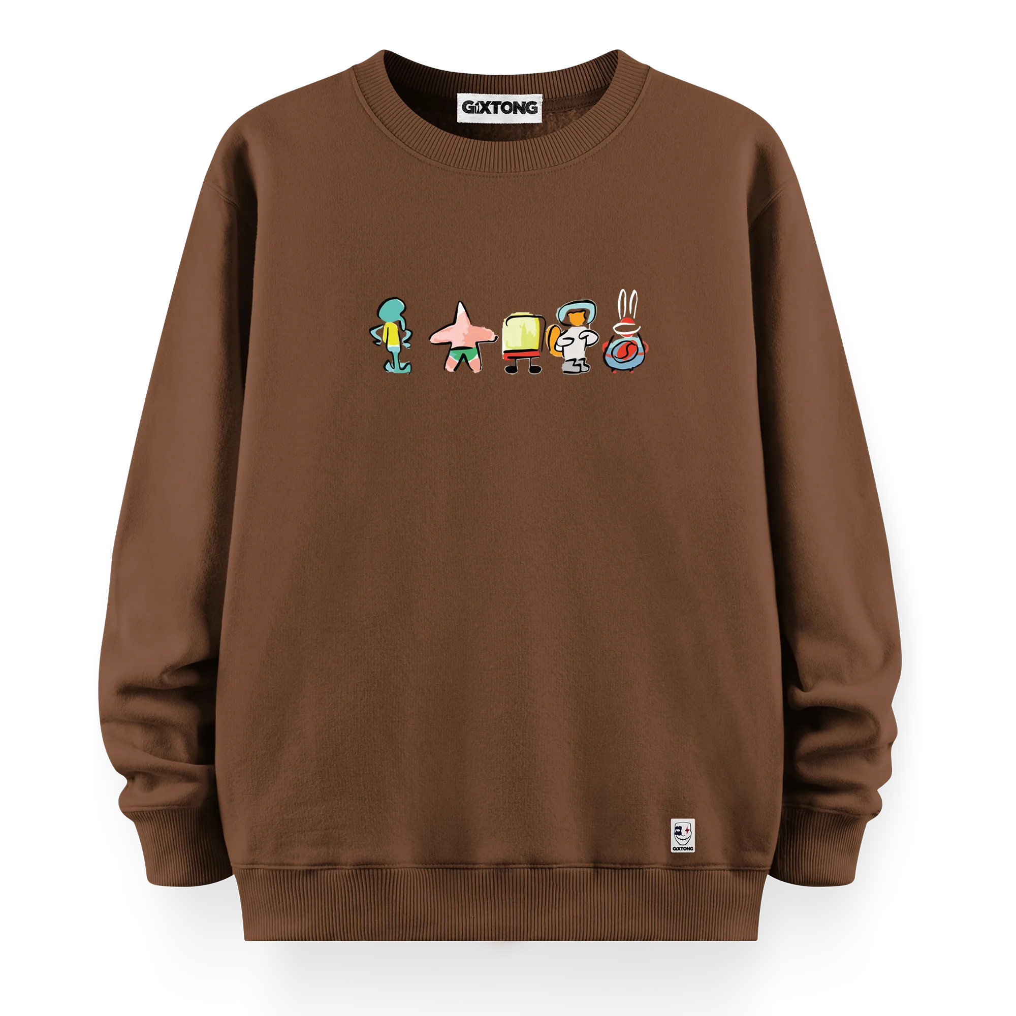 Sponge Family - Oversize Bol Kalıp Sweatshirt