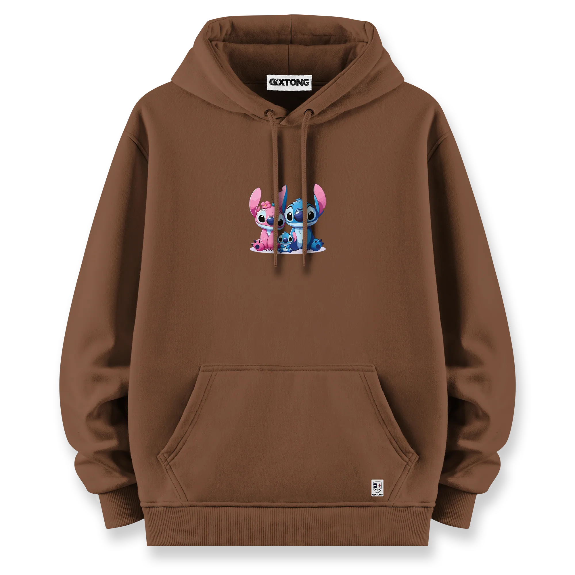 Stitch Family - Oversize Bol Kalıp Hoodie