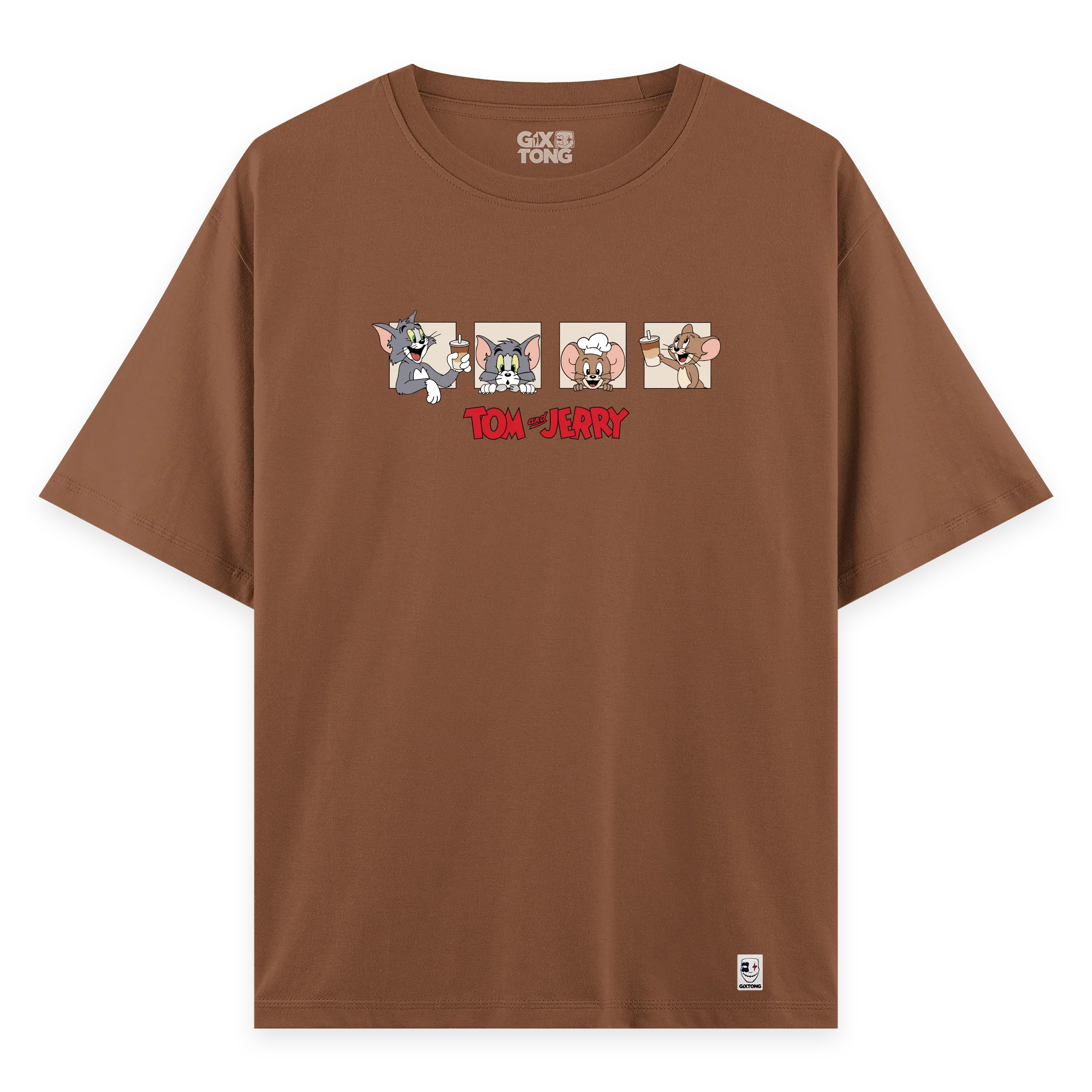 Tom And Jerry - Oversize Bol Kalıp T-shirt
