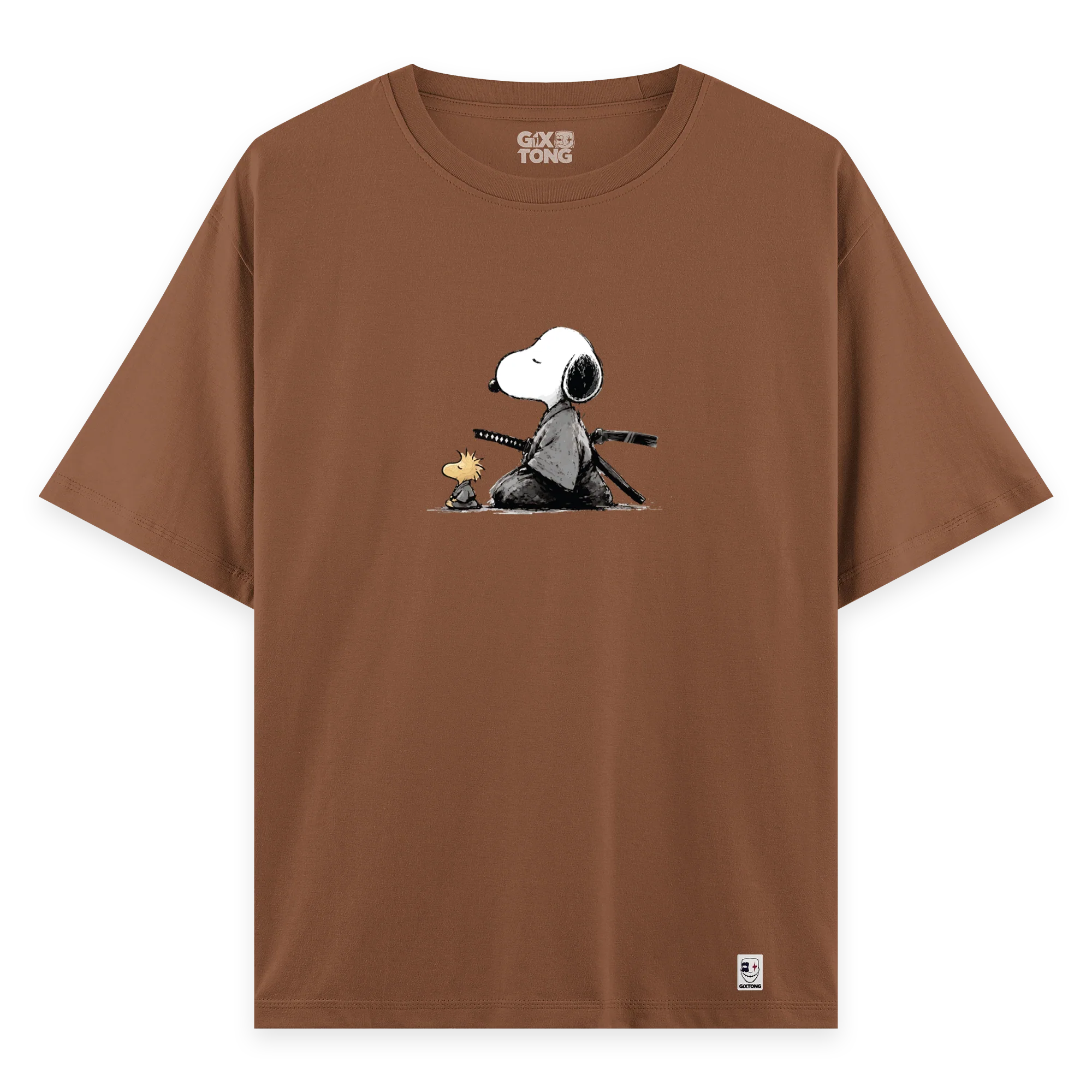 Samurai Snoopy - Oversize Bol Kalıp T-shirt