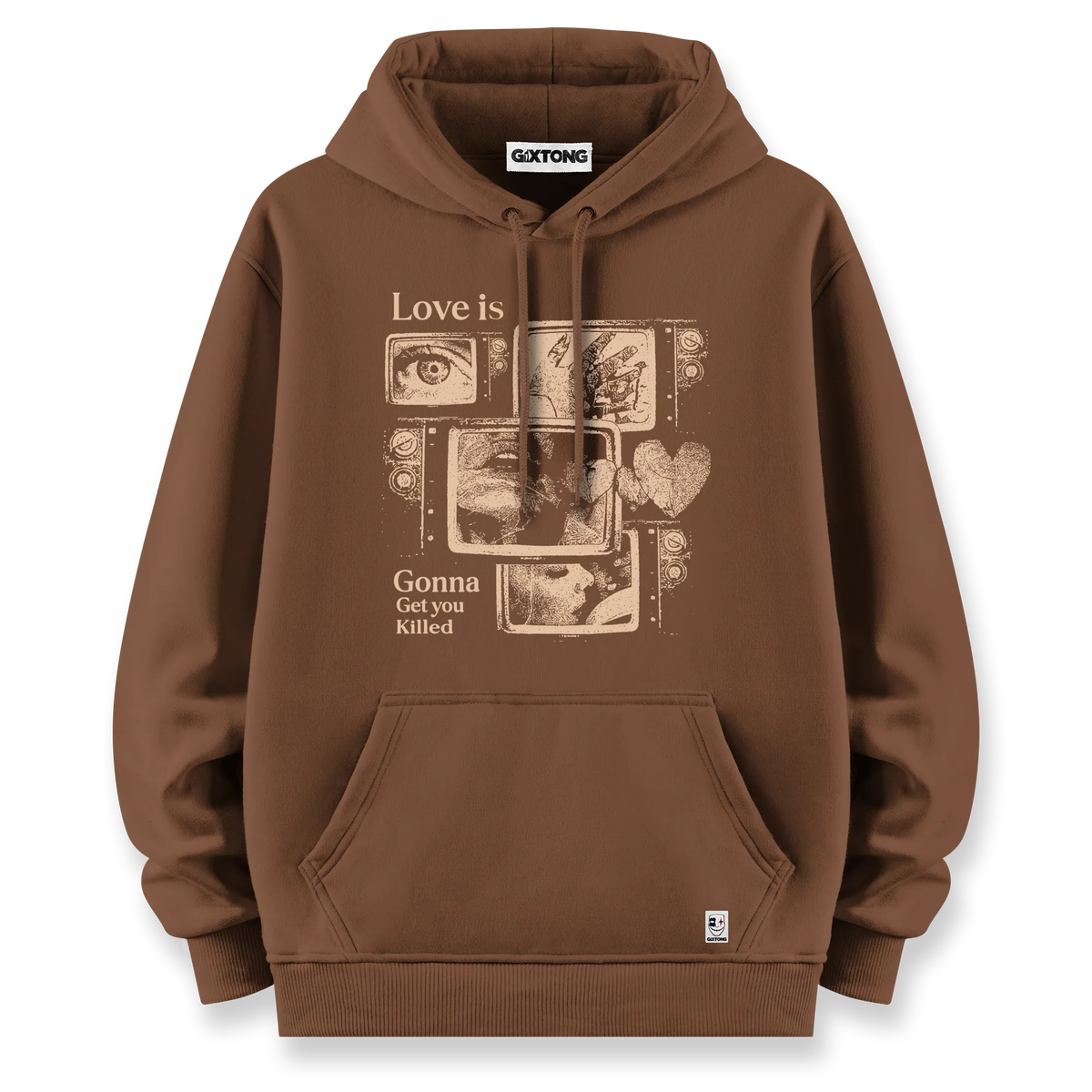 Love Is - Oversize Bol Kalıp Hoodie