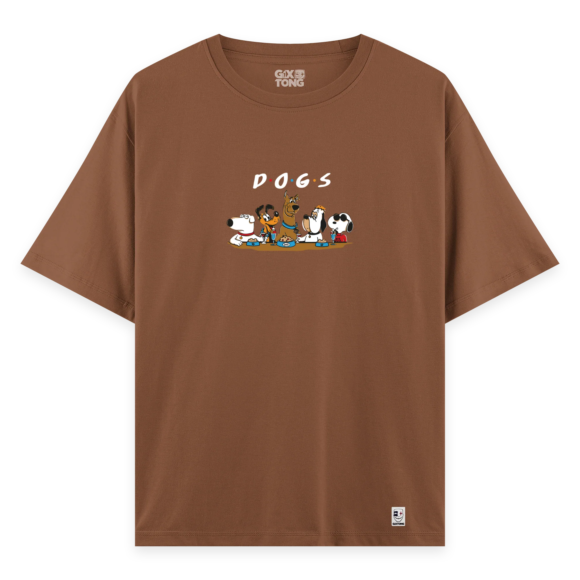 Dogs - Oversize Bol Kalıp T-shirt