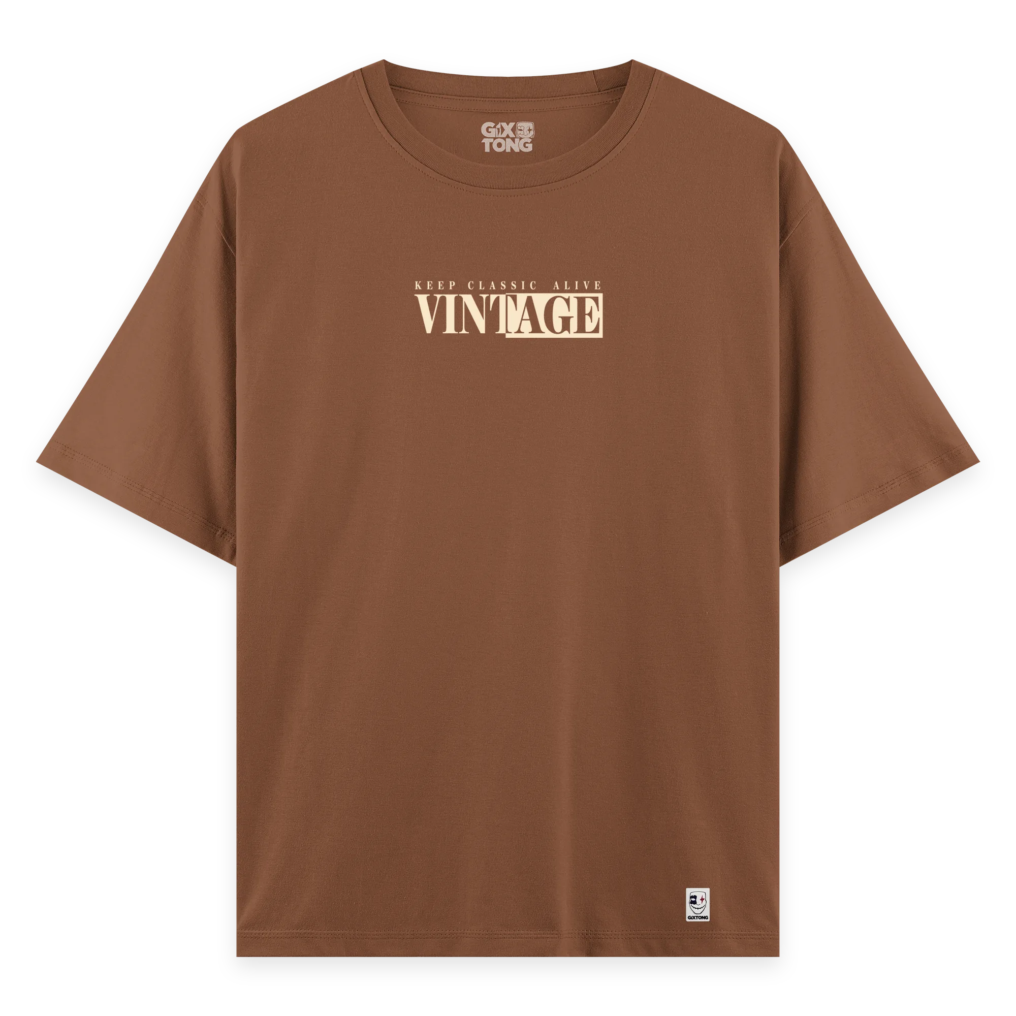Vintage - Oversize Bol Kalıp T-shirt