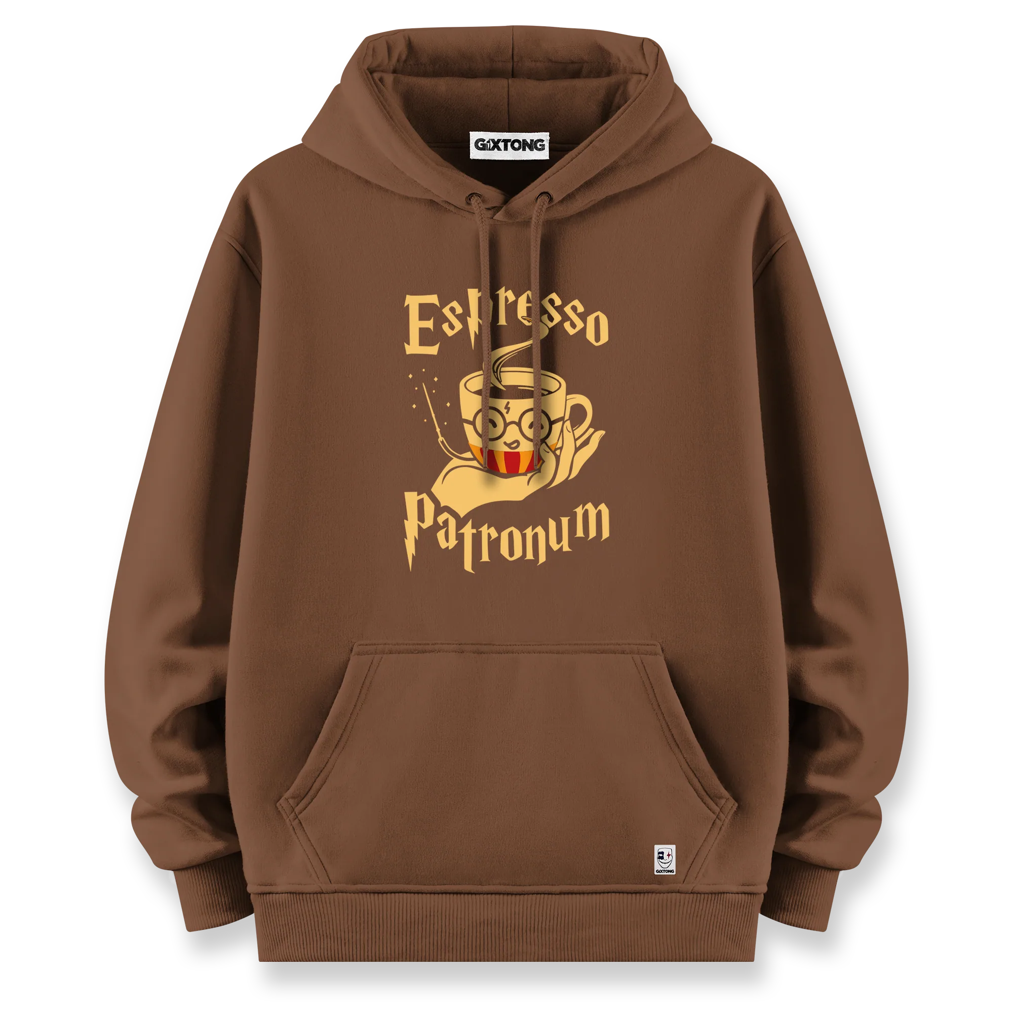 Espresso Patronum - Oversize Bol Kalıp Hoodie
