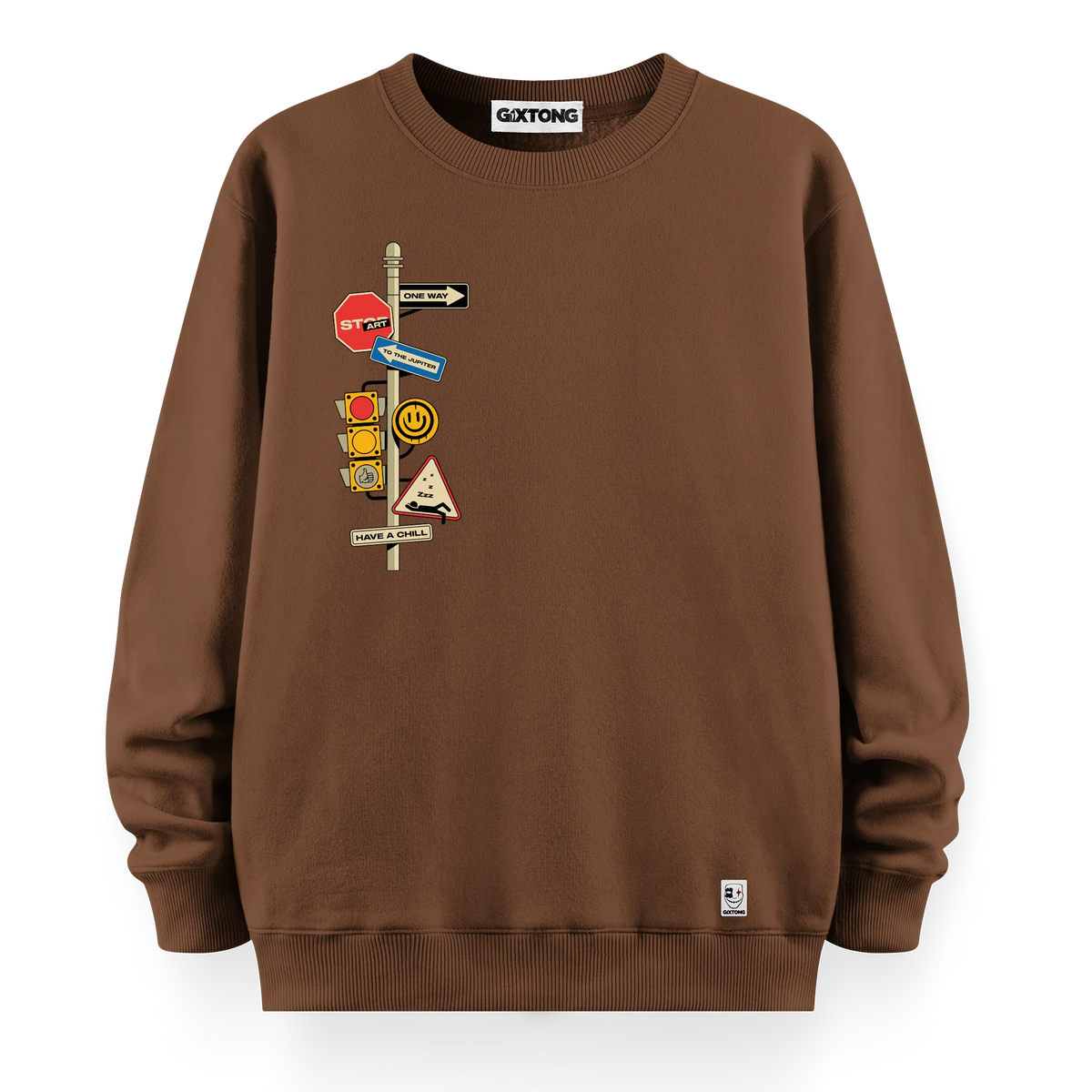 One Way - Oversize Bol Kalıp Sweatshirt