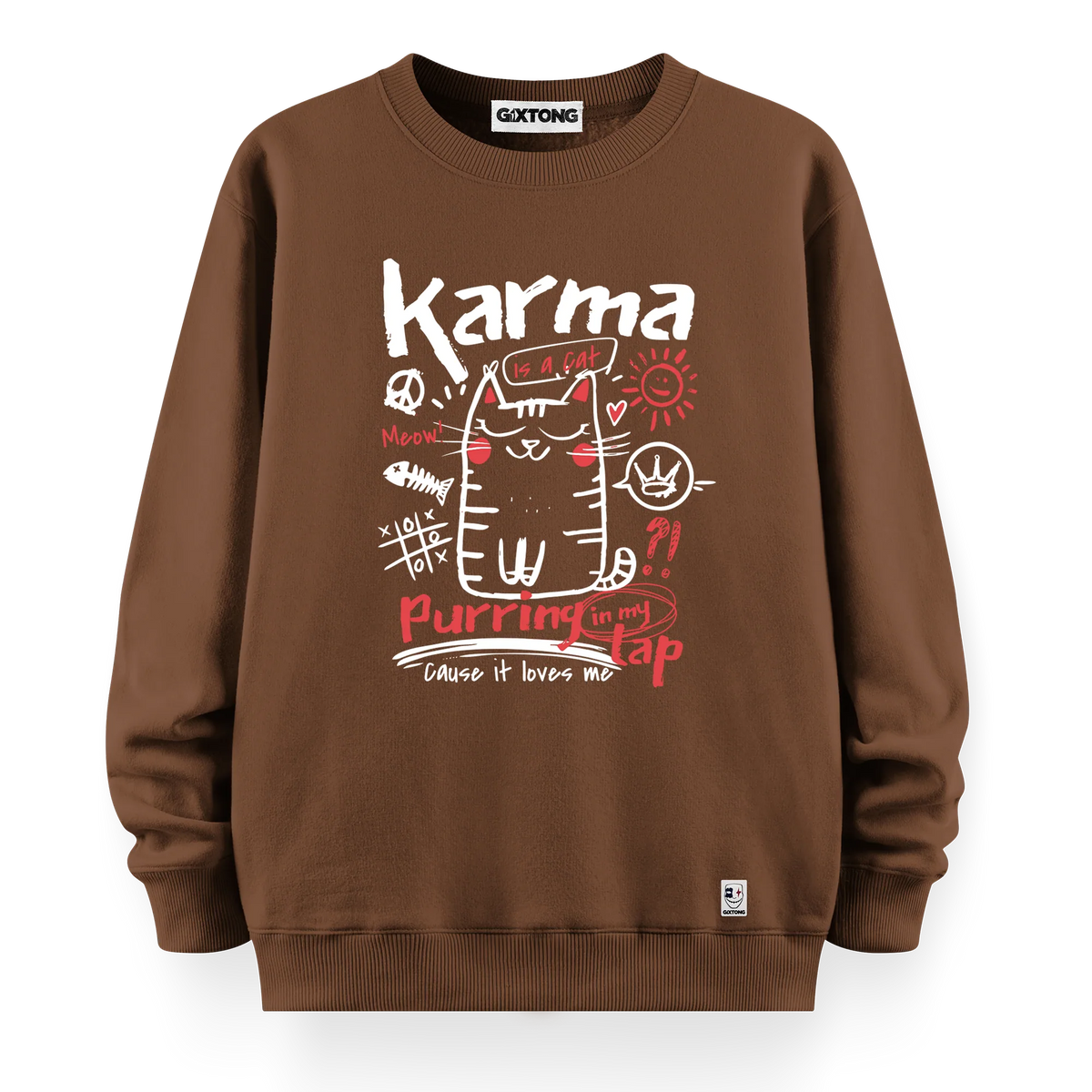 Karma - Oversize Bol Kalıp Sweatshirt