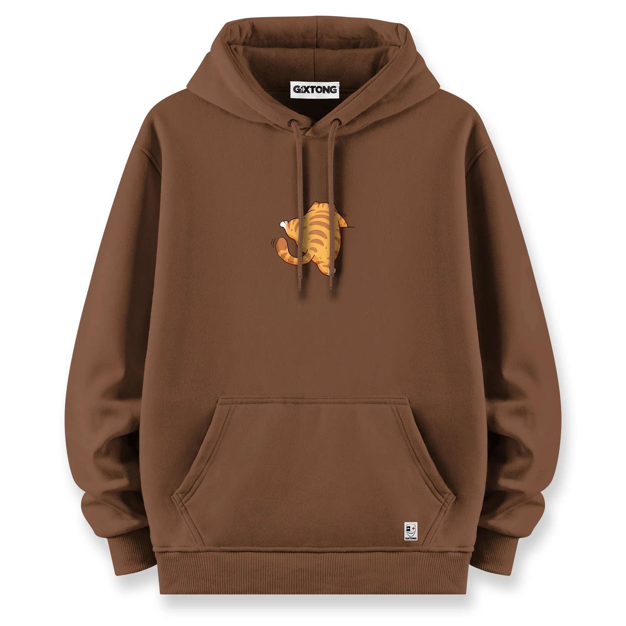 Fat Cat - Oversize Bol Kalıp Hoodie