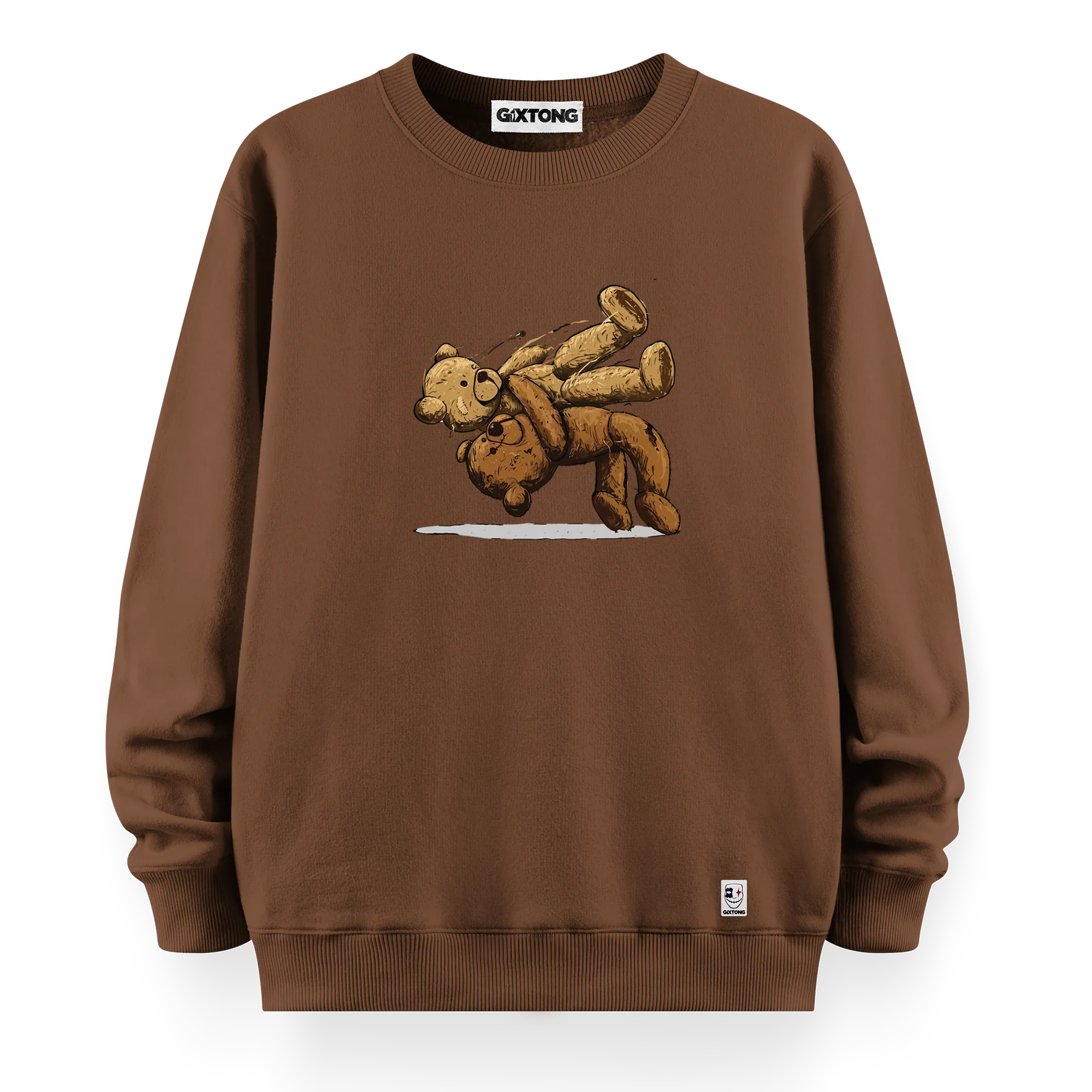 Fight Bear - Oversize Bol Kalıp Sweatshirt