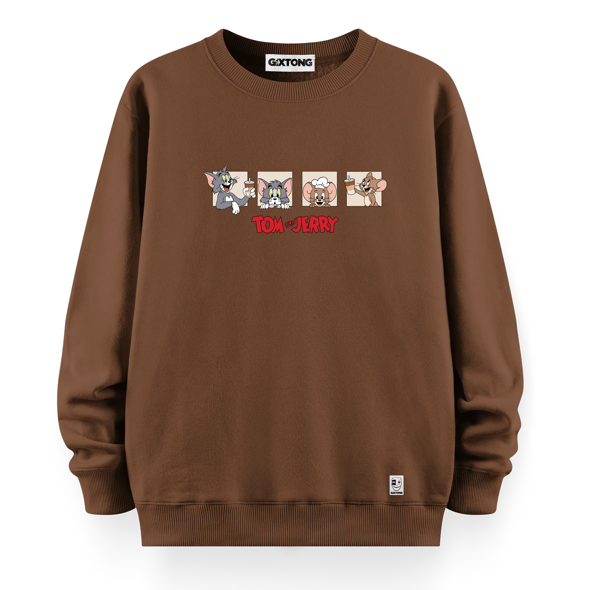 Tom And Jerry - Oversize Bol Kalıp Sweatshirt