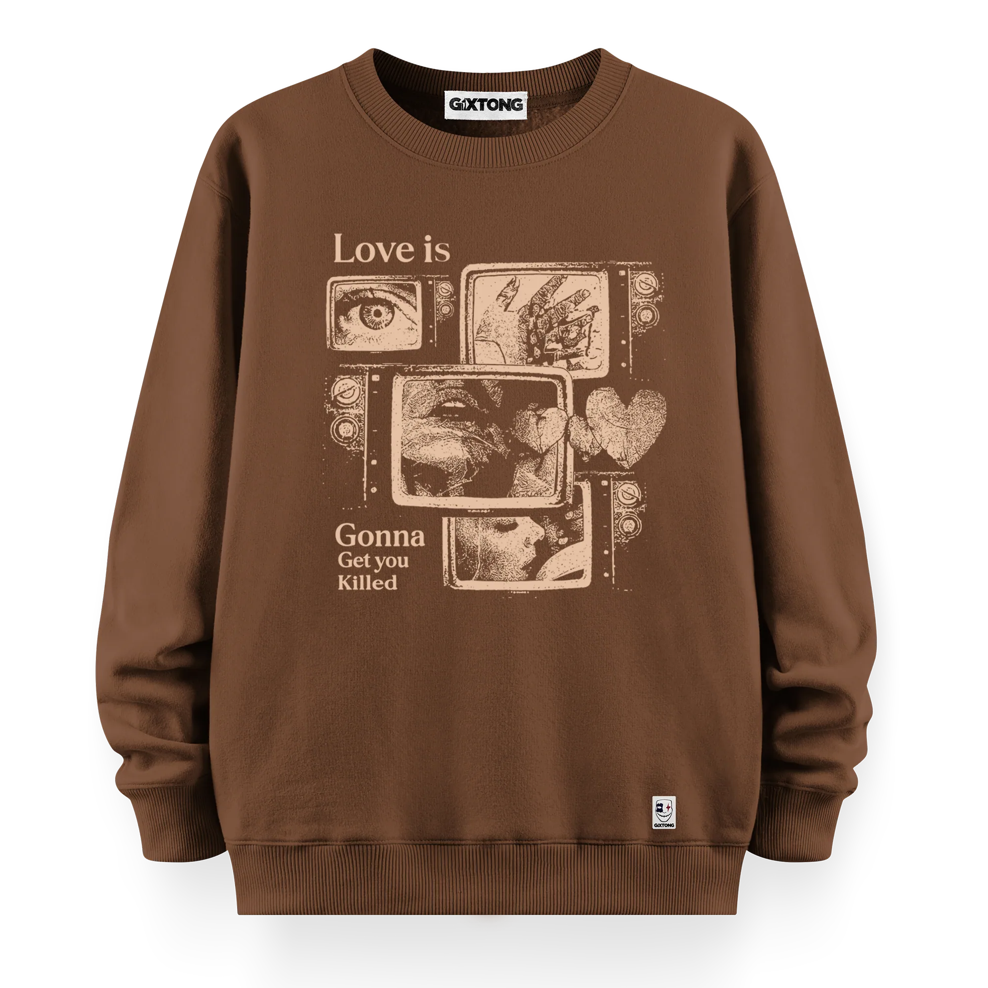 Love Is - Oversize Bol Kalıp Sweatshirt
