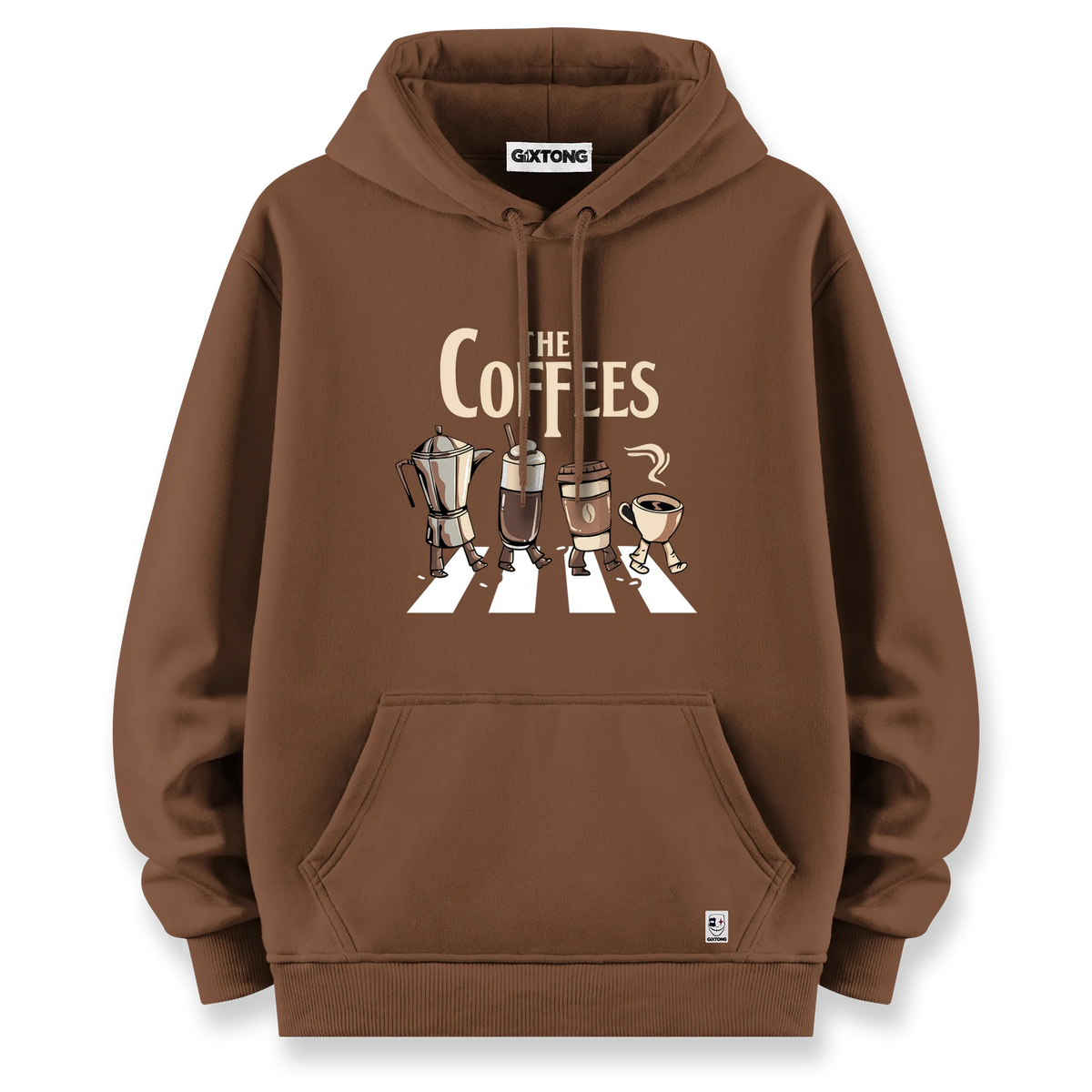 Coffee - Oversize Bol Kalıp Hoodie