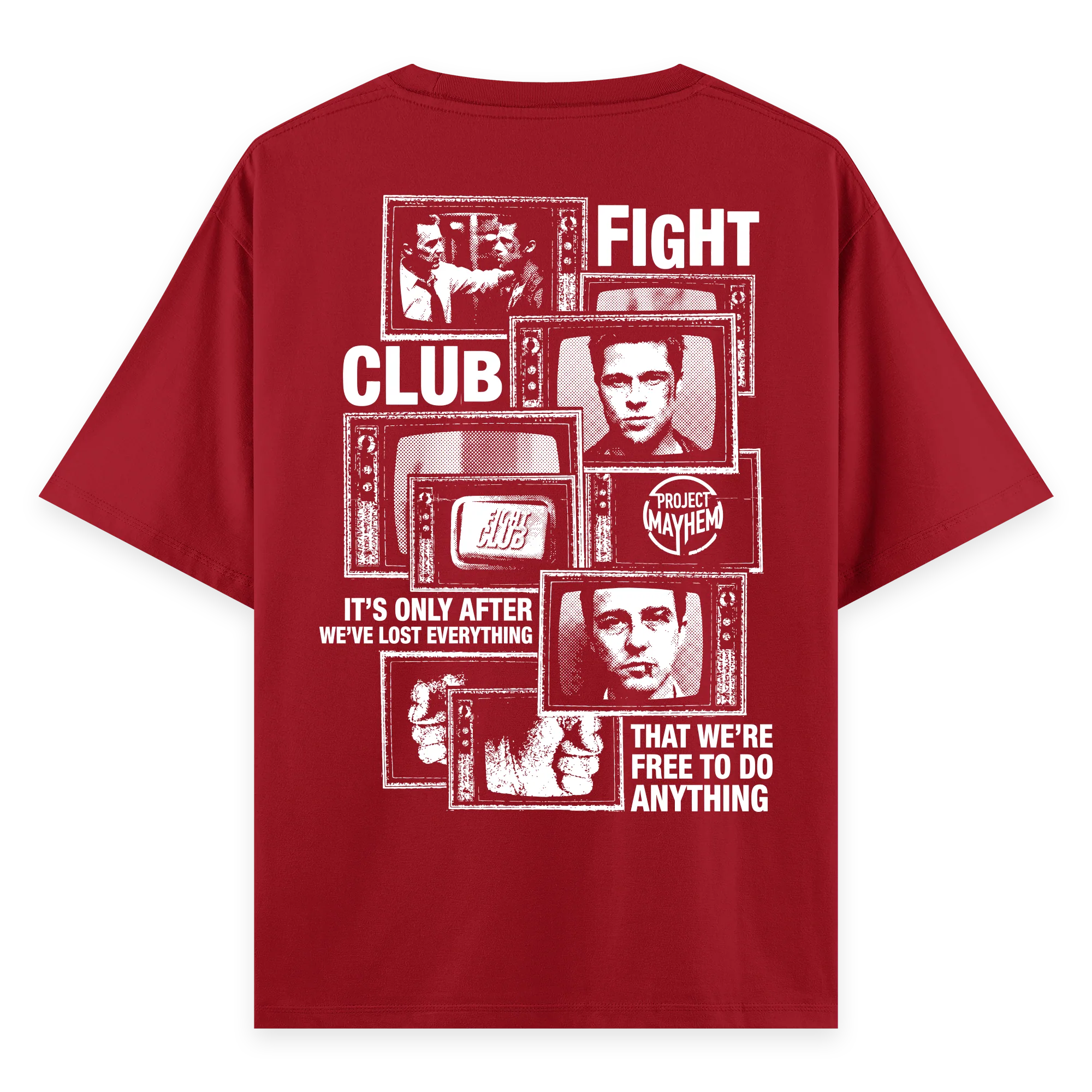 Fight Club - Oversize Bol Kalıp T-shirt